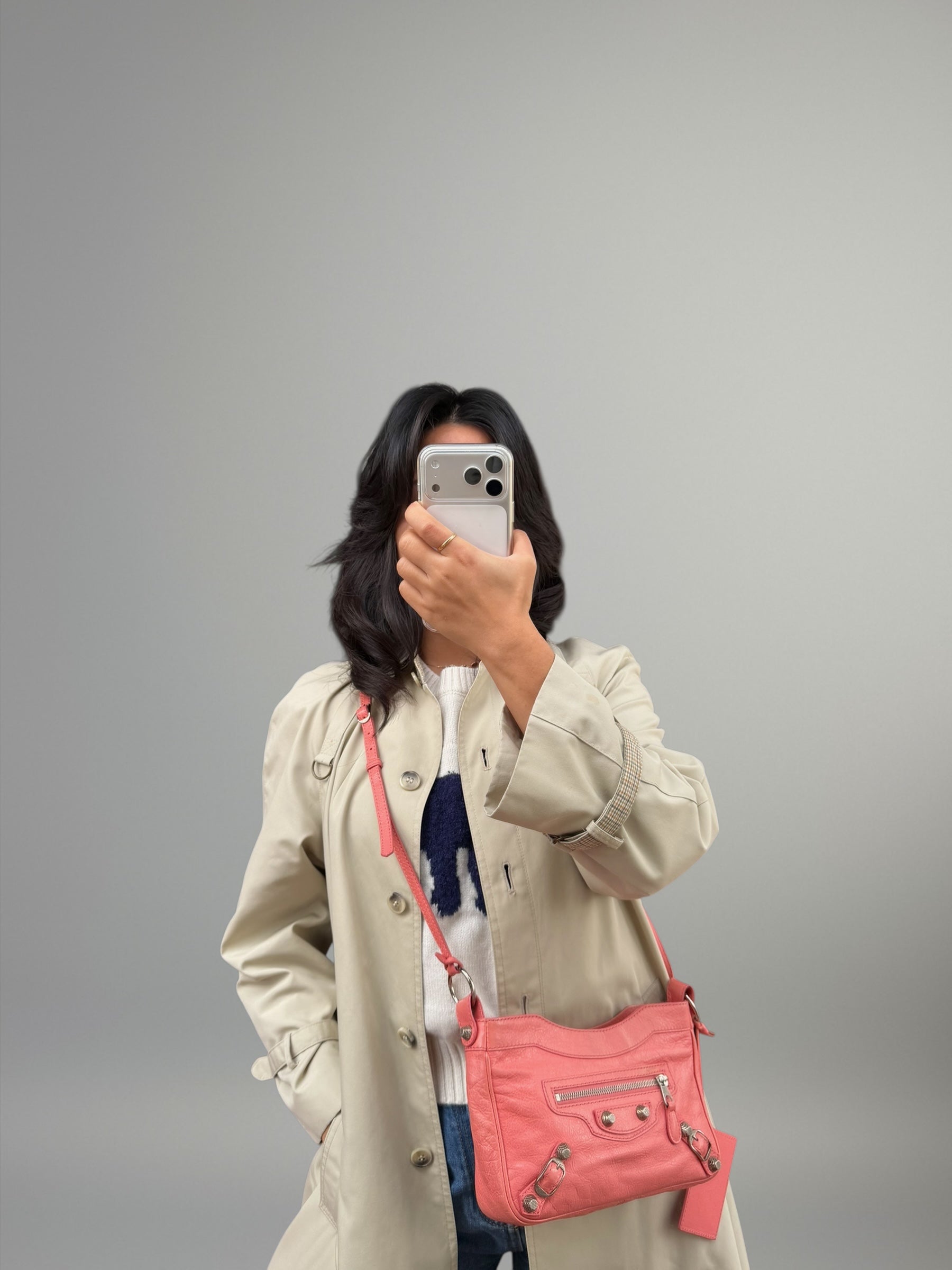 Balenciaga Hip in pelle rosa