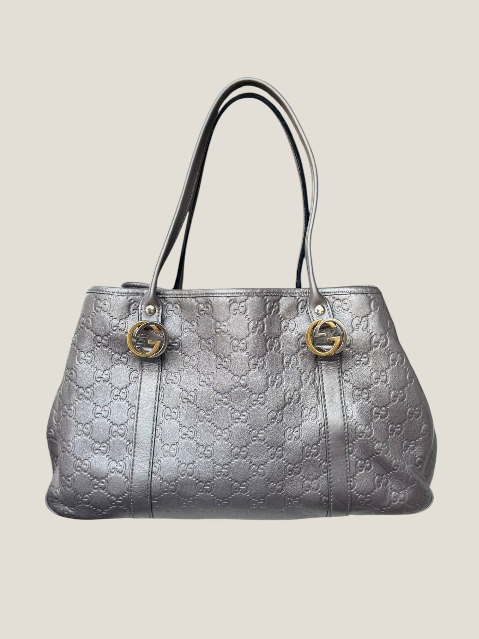 Gucci Metallic GG Twins Tote