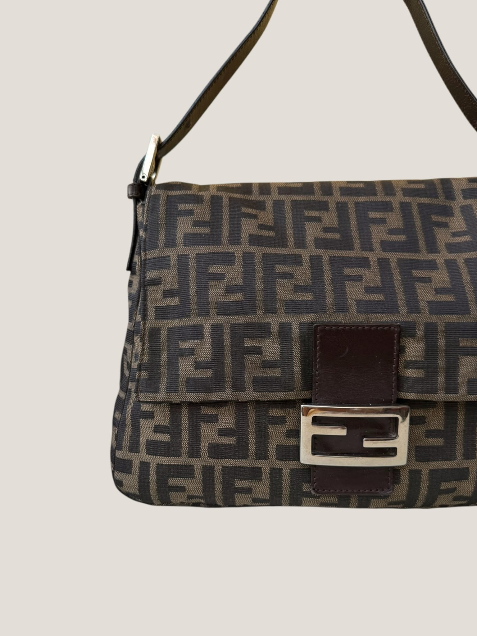 Fendi Mamma Baguette Zucca