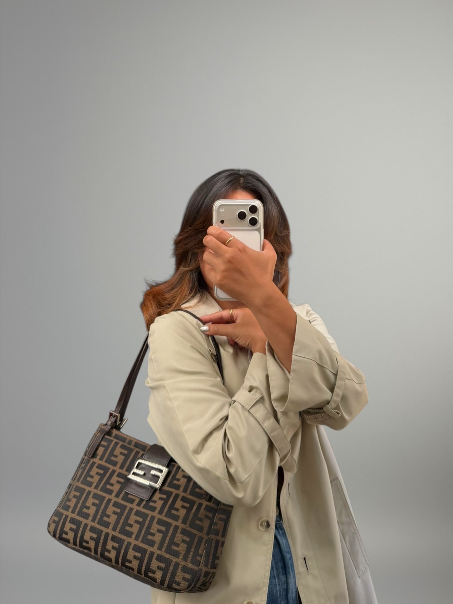 Fendi Baguette Zucca Tote