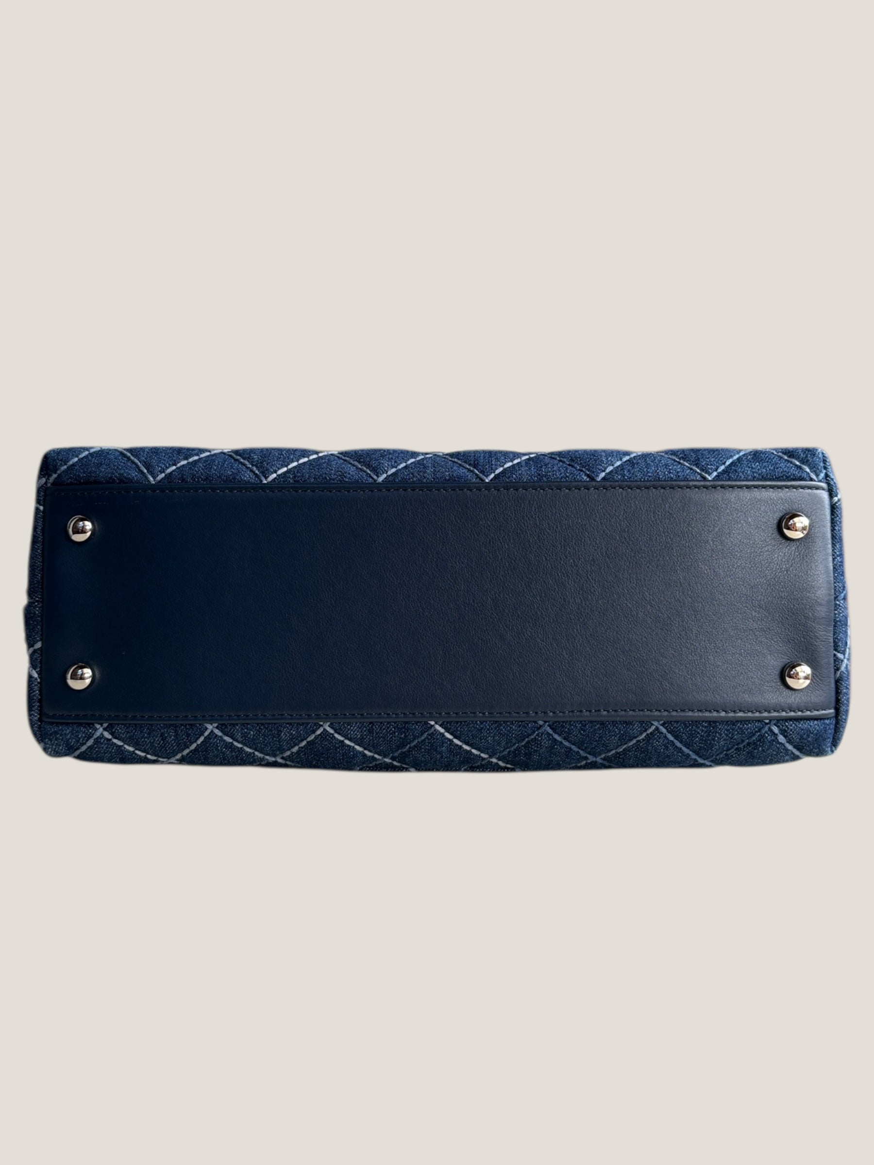 Chanel Coco Top Handle in denim trapuntato