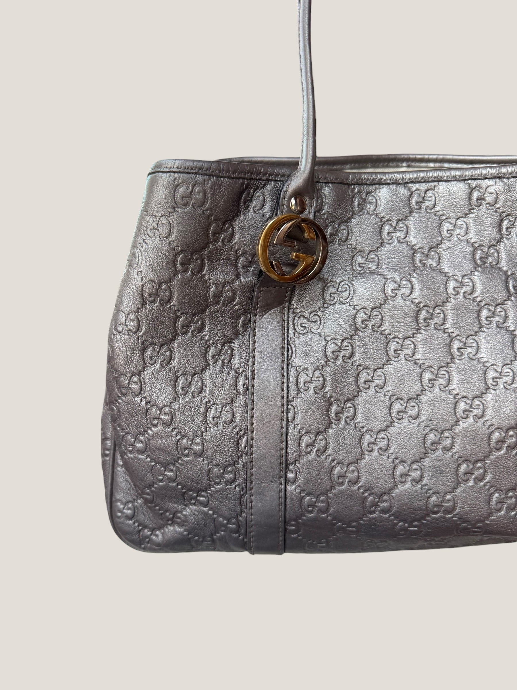 Gucci Metallic GG Twins Tote