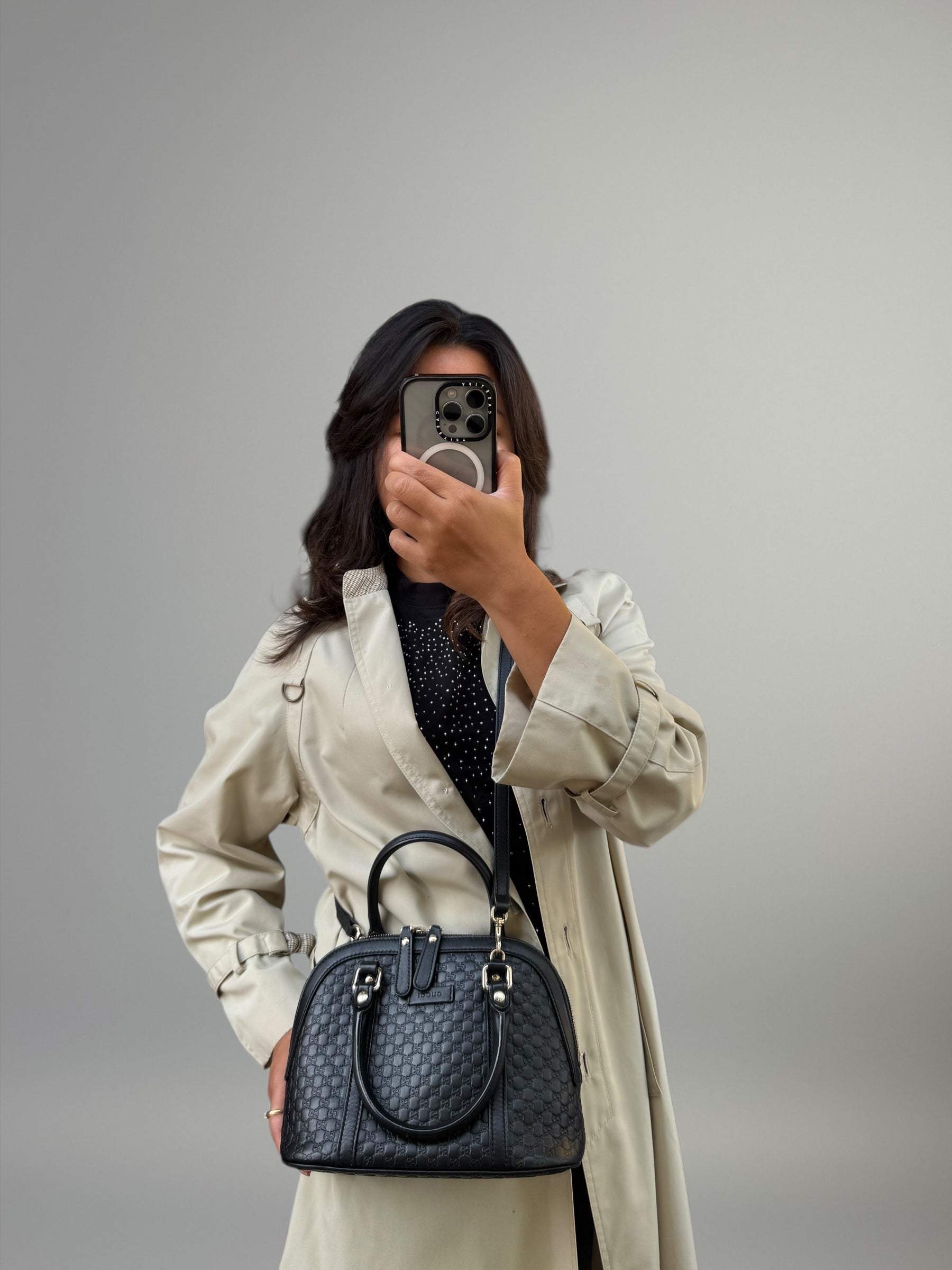 Gucci Mini Microguccissima nera