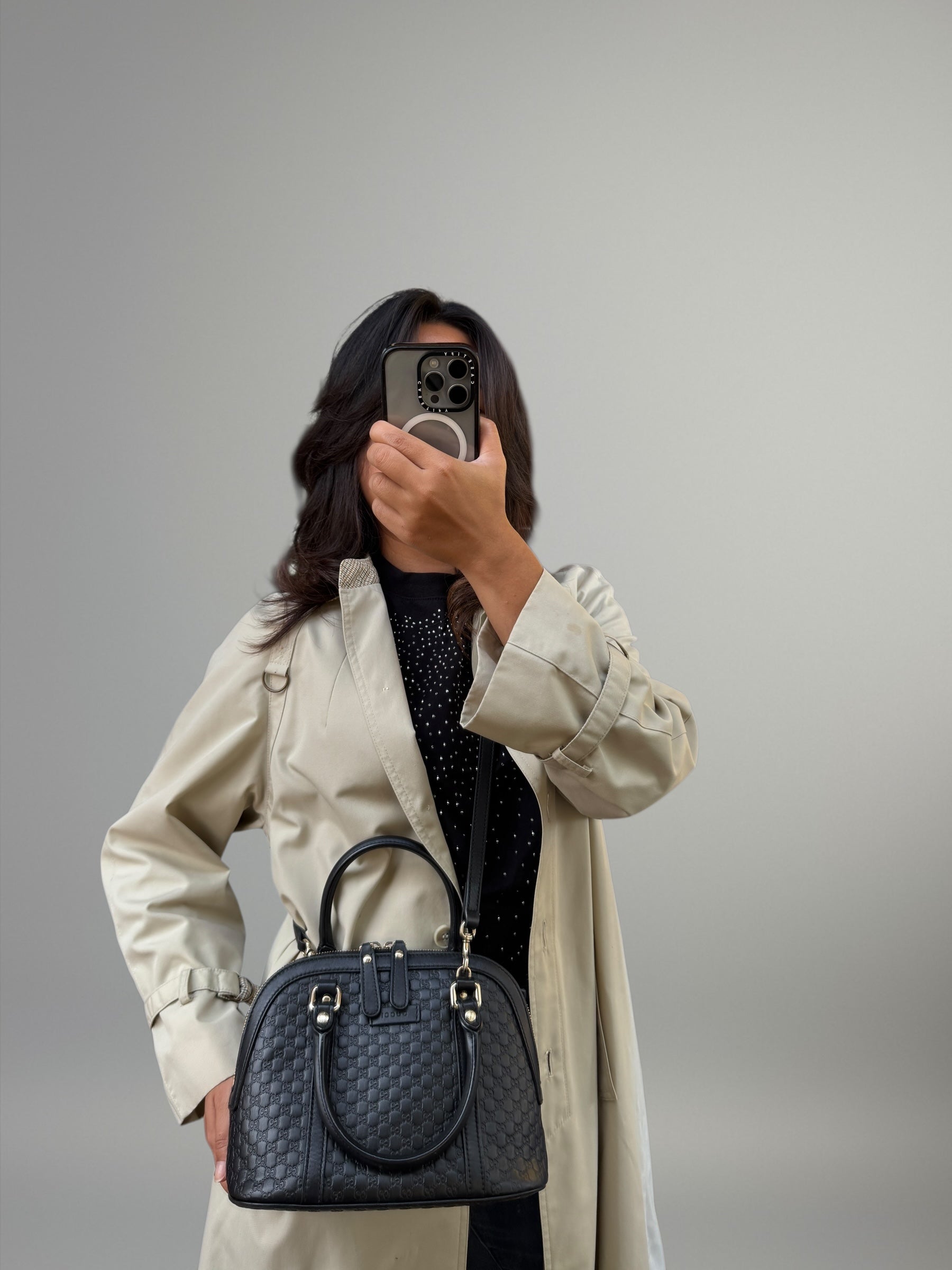 Gucci Mini Microguccissima nera