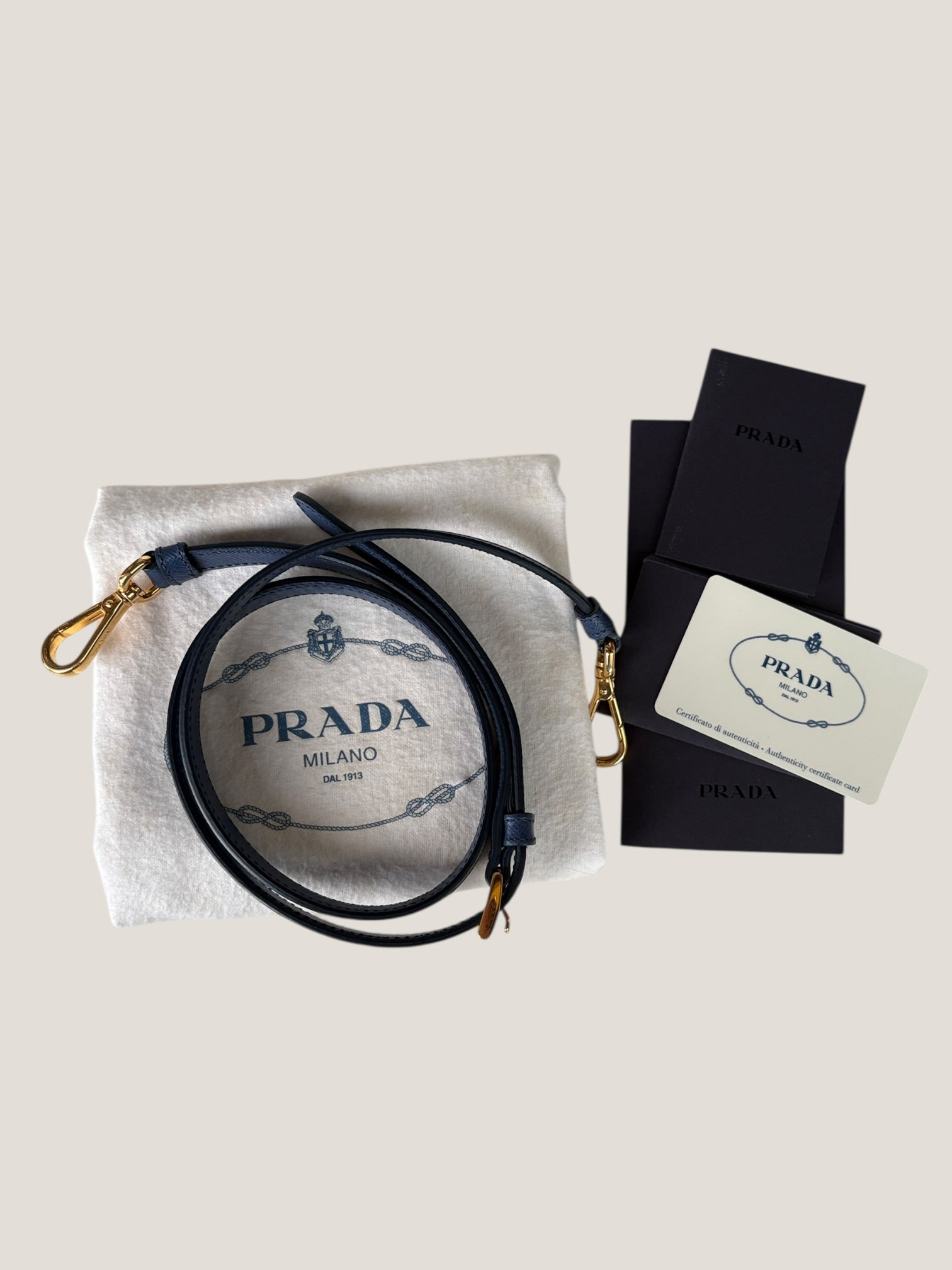 Prada Galleria Large Blu