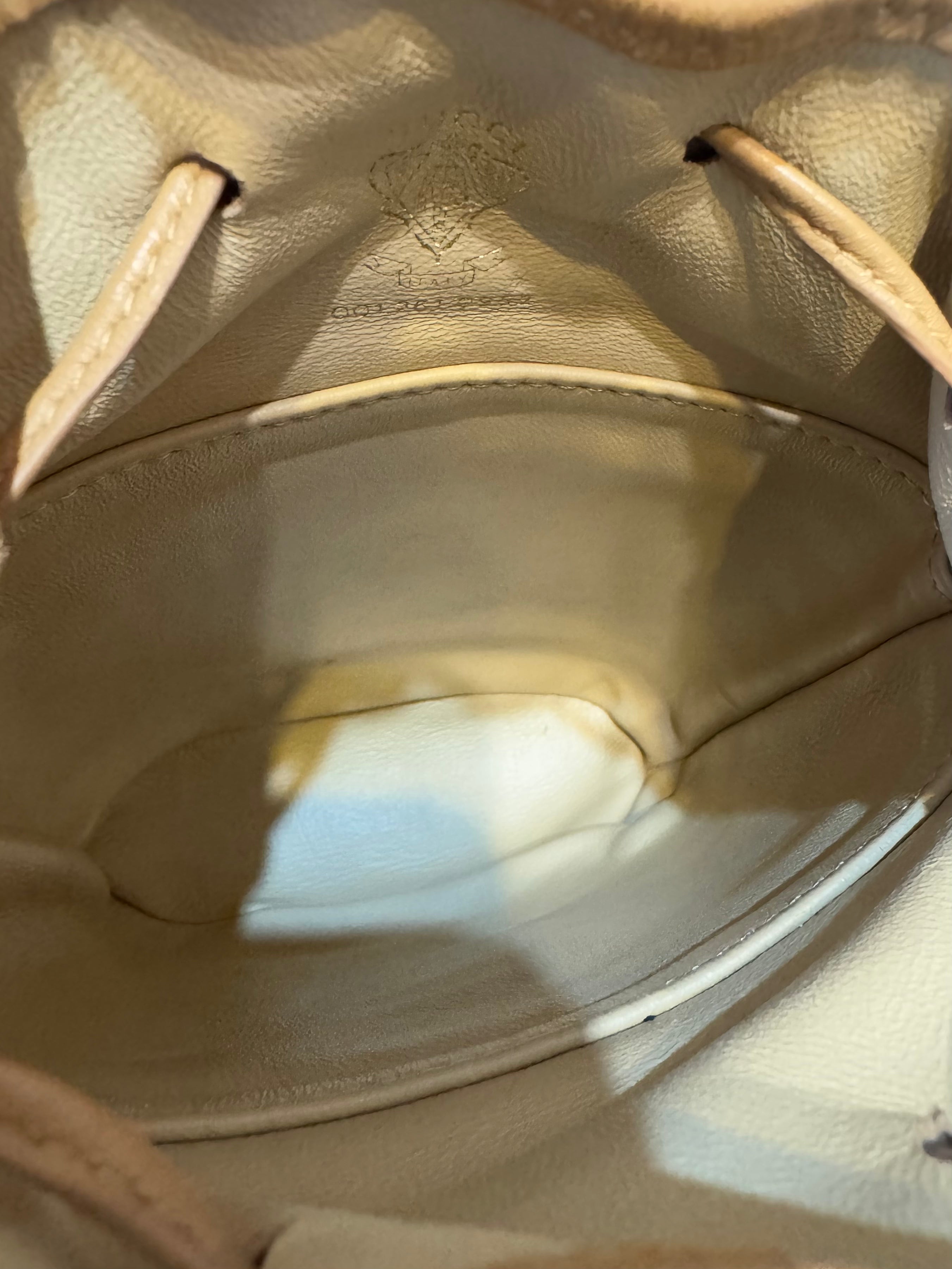 Gucci monogram mini drawstring