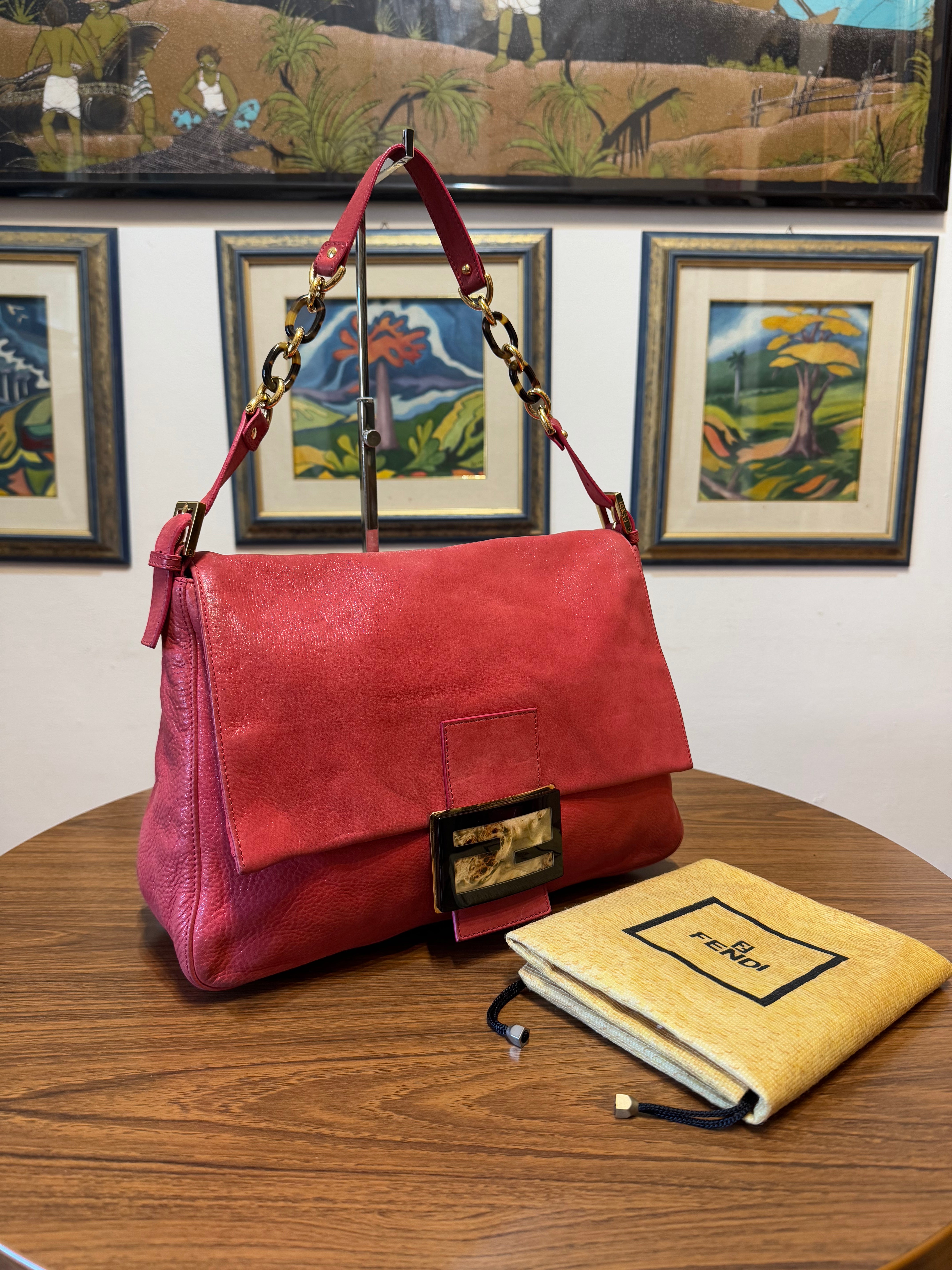 Fendi mamma Baguette in pelle