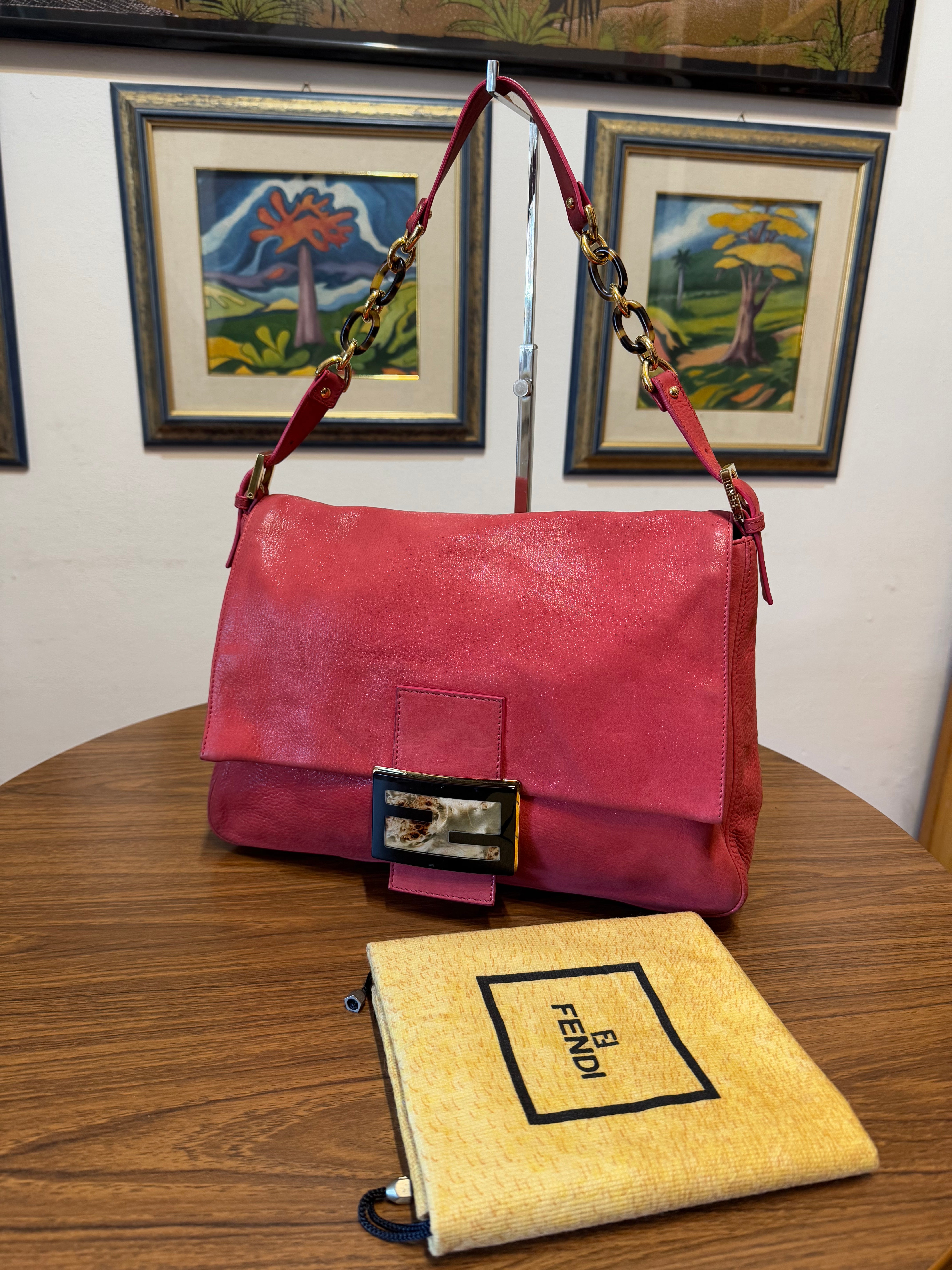Fendi mamma Baguette in pelle