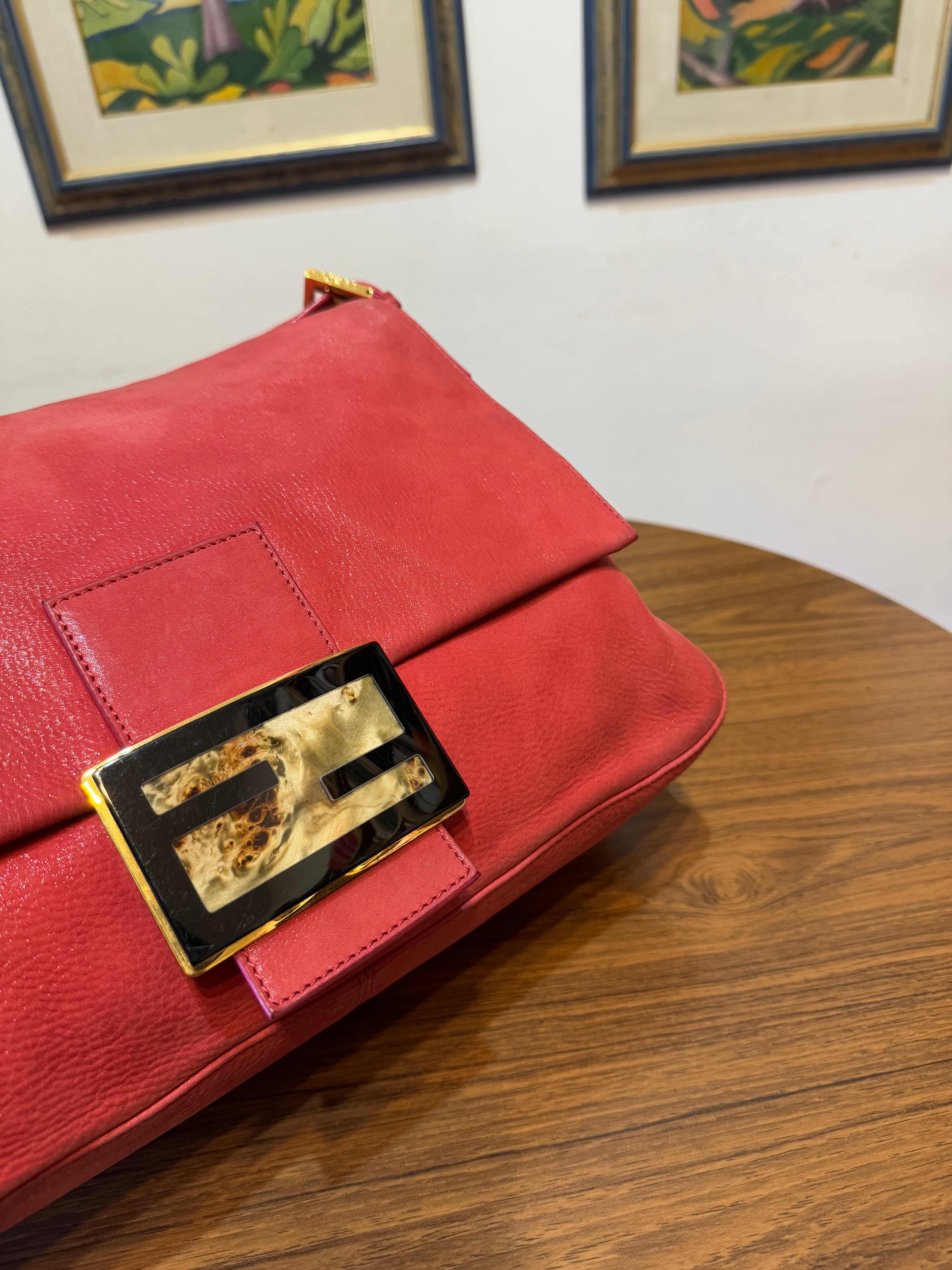 Fendi mamma Baguette in pelle