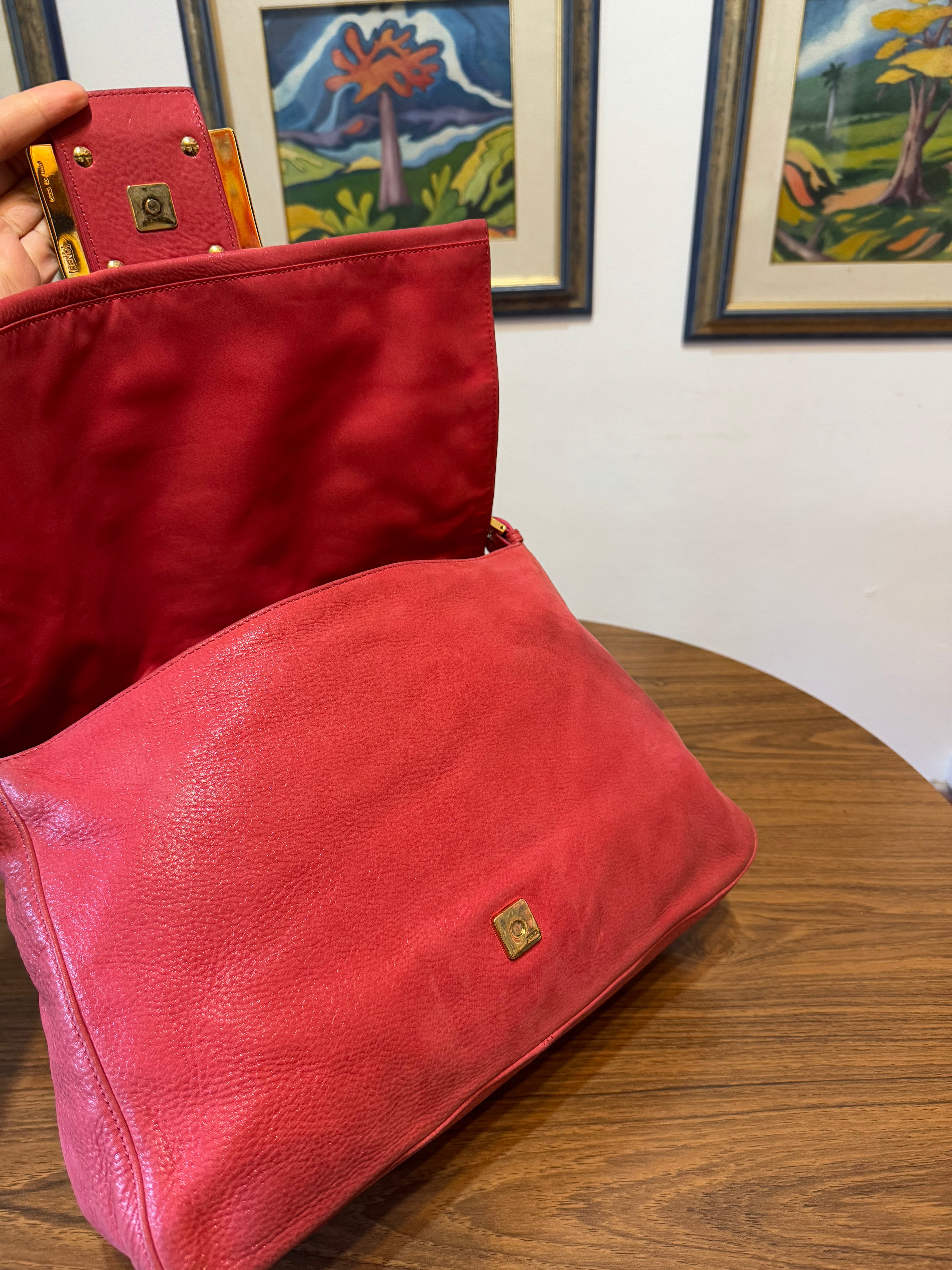 Fendi mamma Baguette in pelle