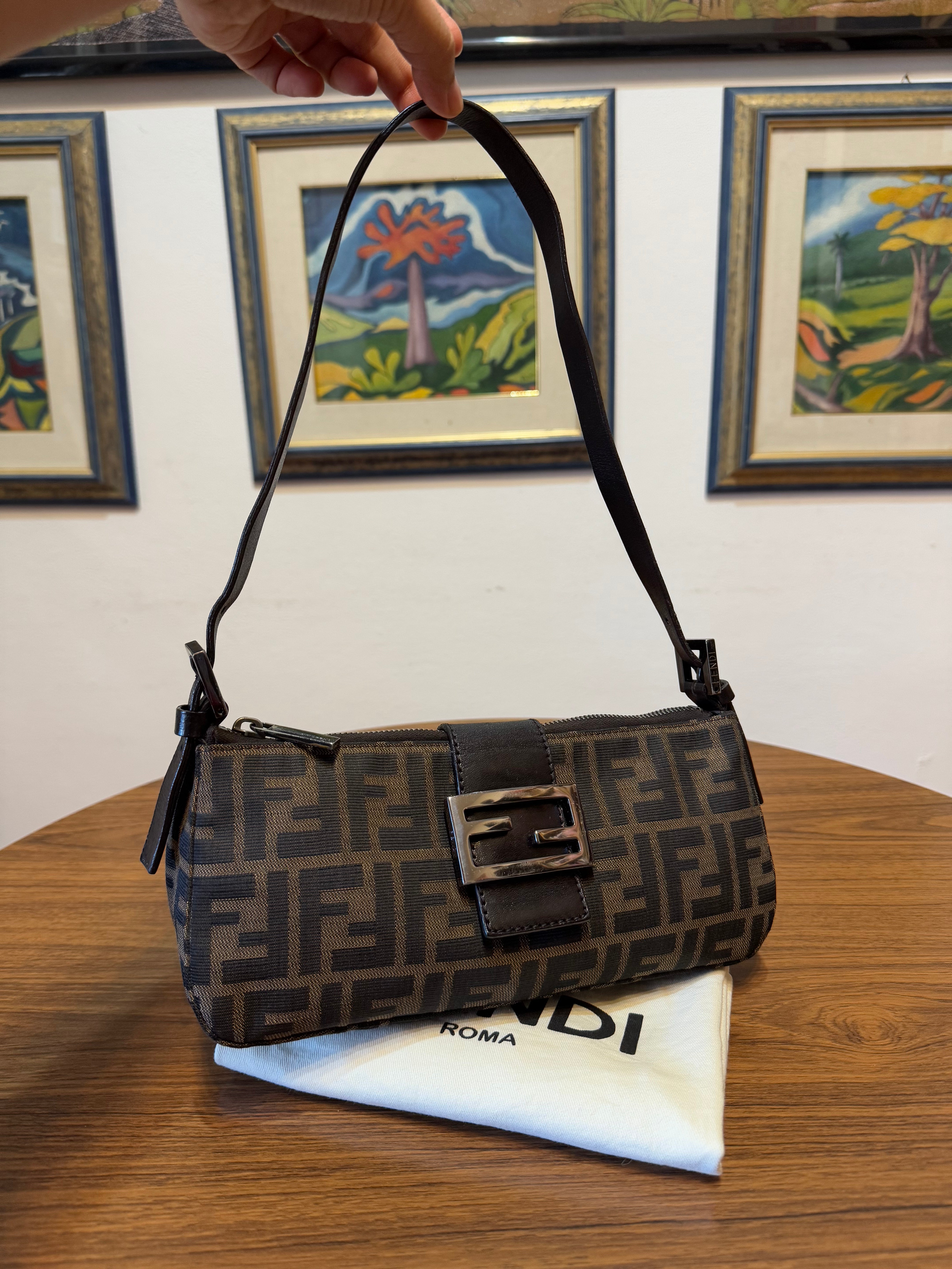 Fendi zucca baguette