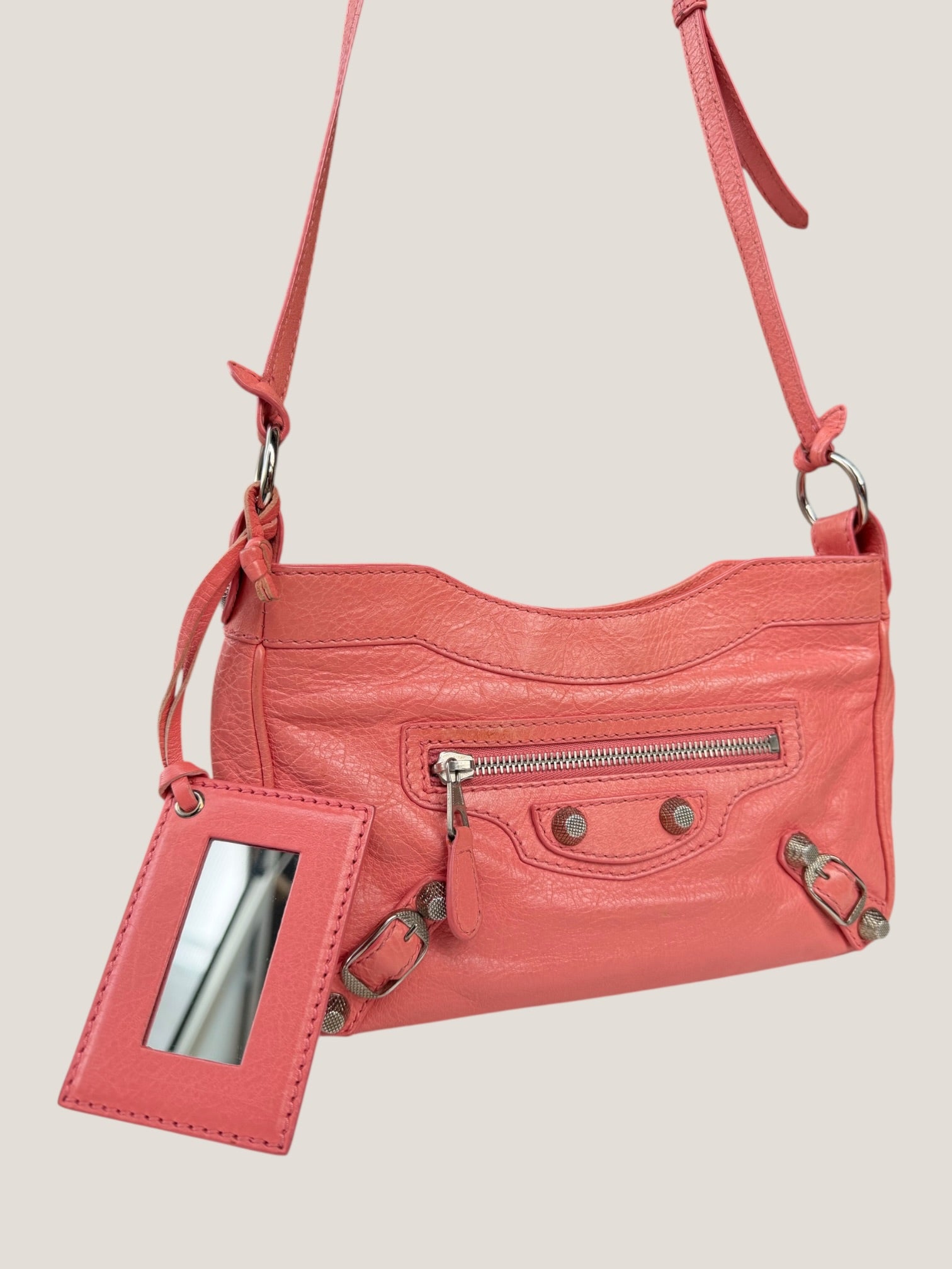 Balenciaga Hip in pelle rosa