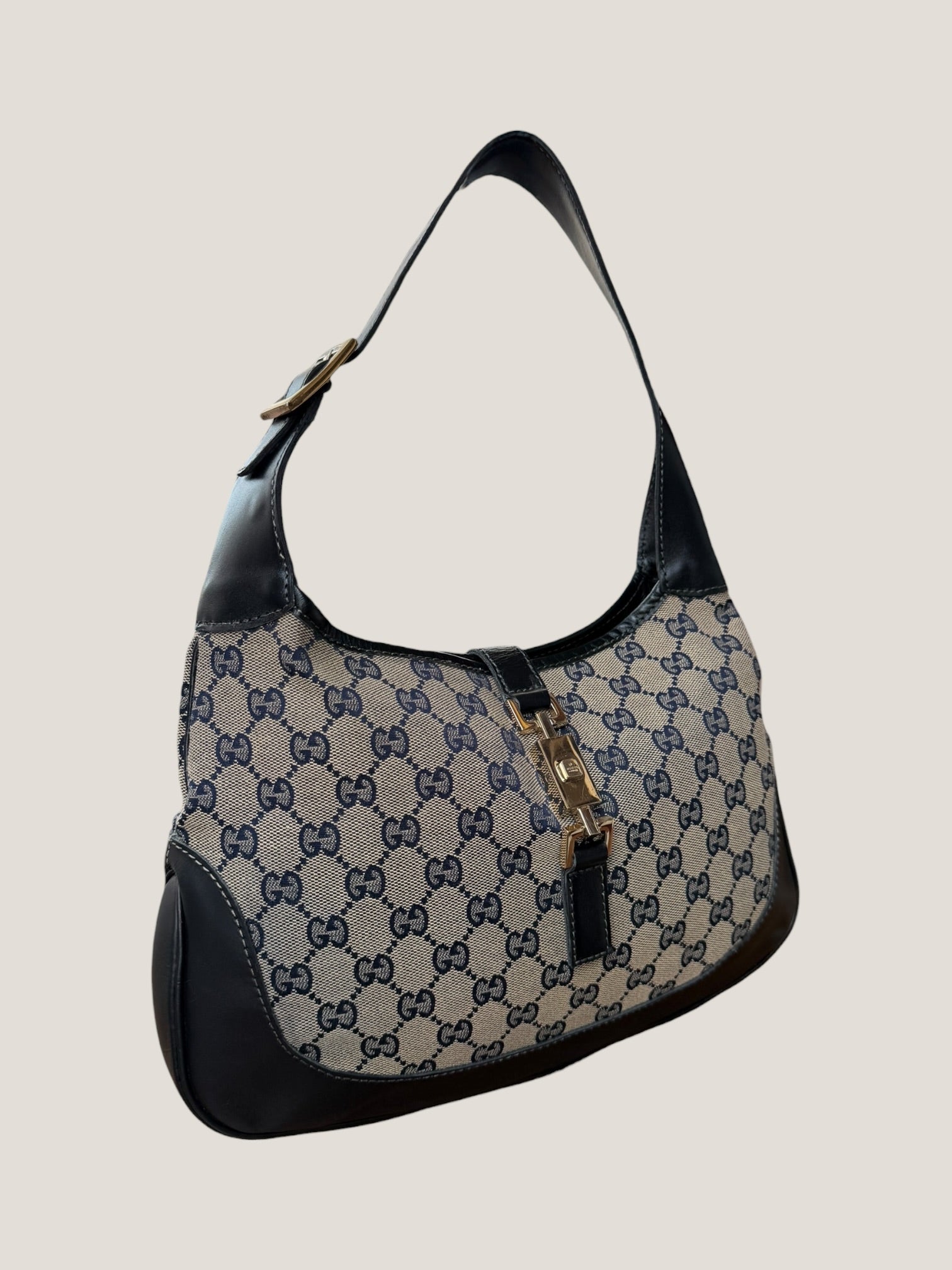 Gucci Jackie GG Canvas Blu Navy