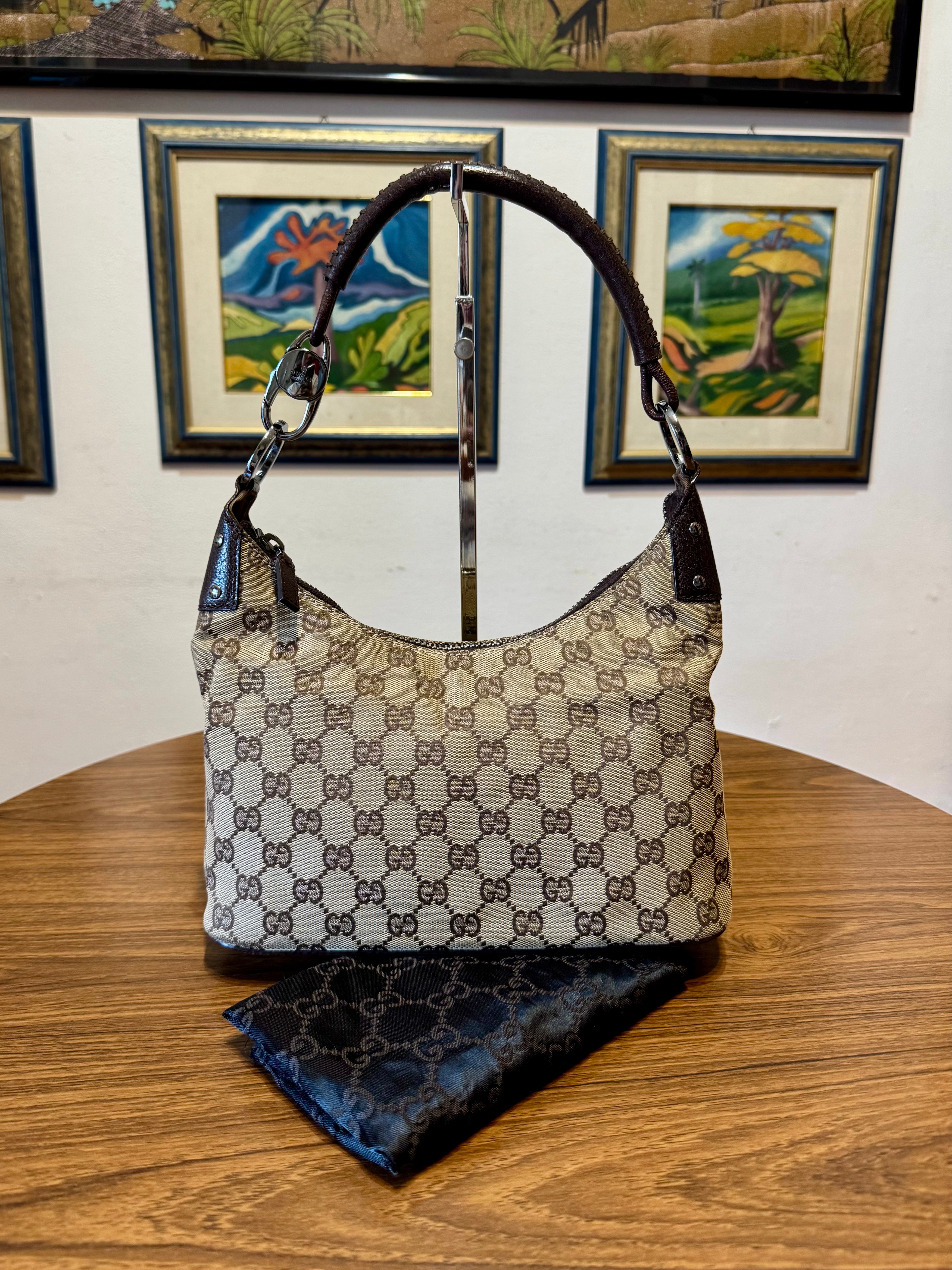 Gucci beige GG Small Hobo