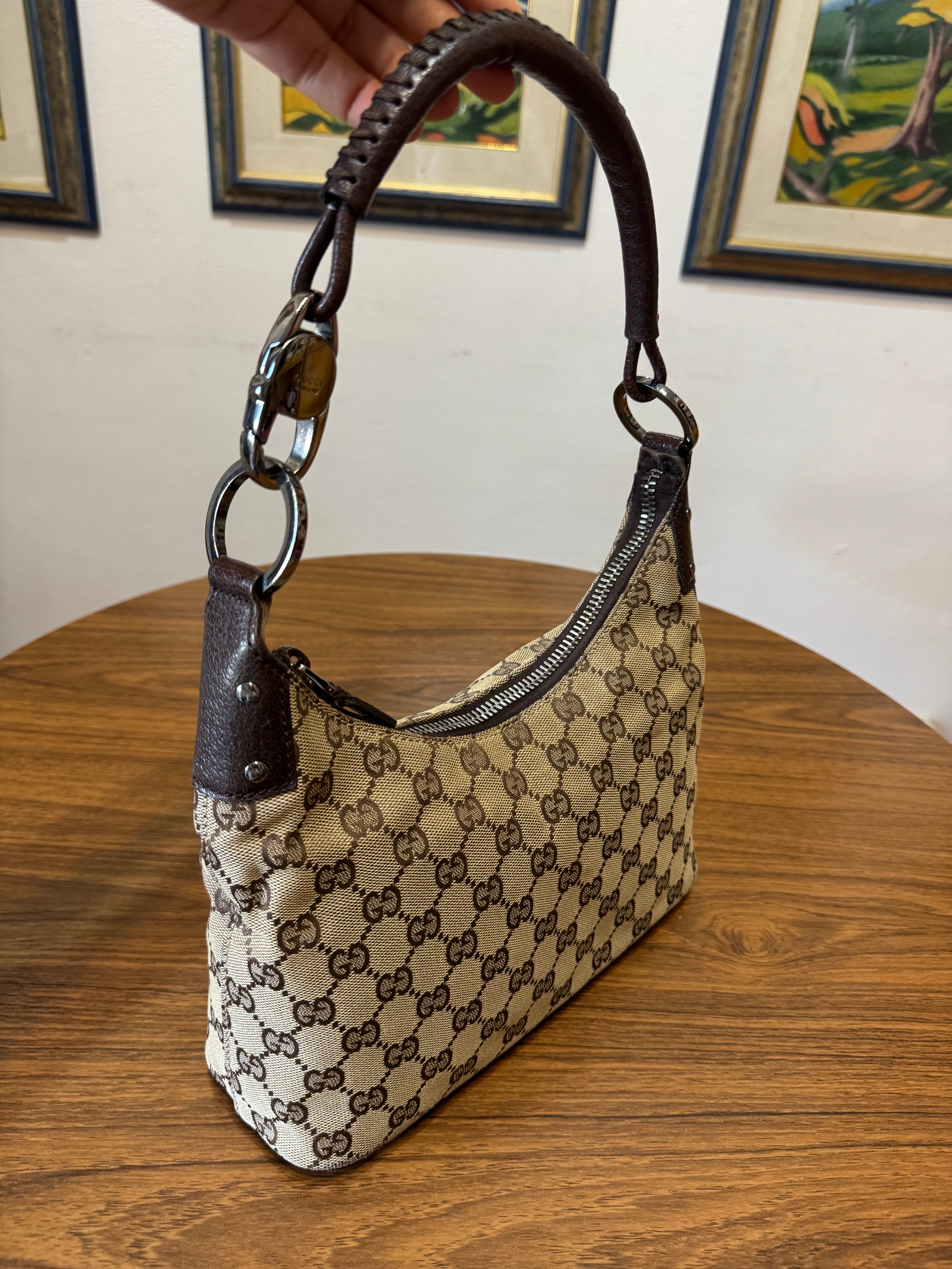 Gucci beige GG Small Hobo