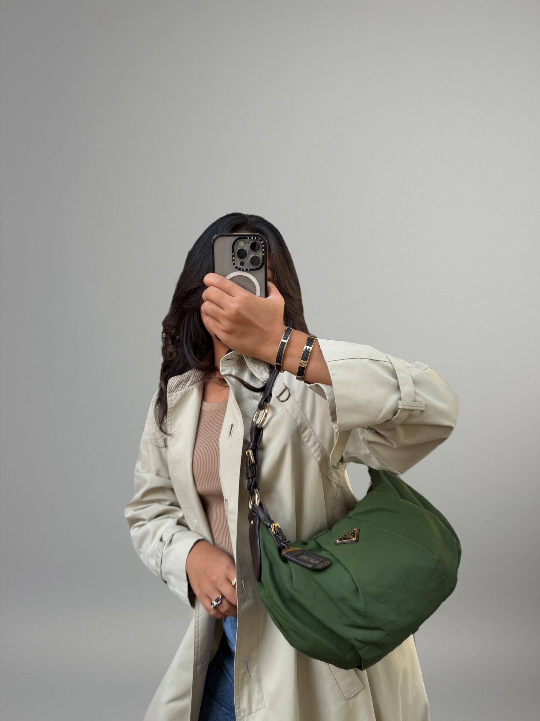 PRADA Hobo Nylon Verde