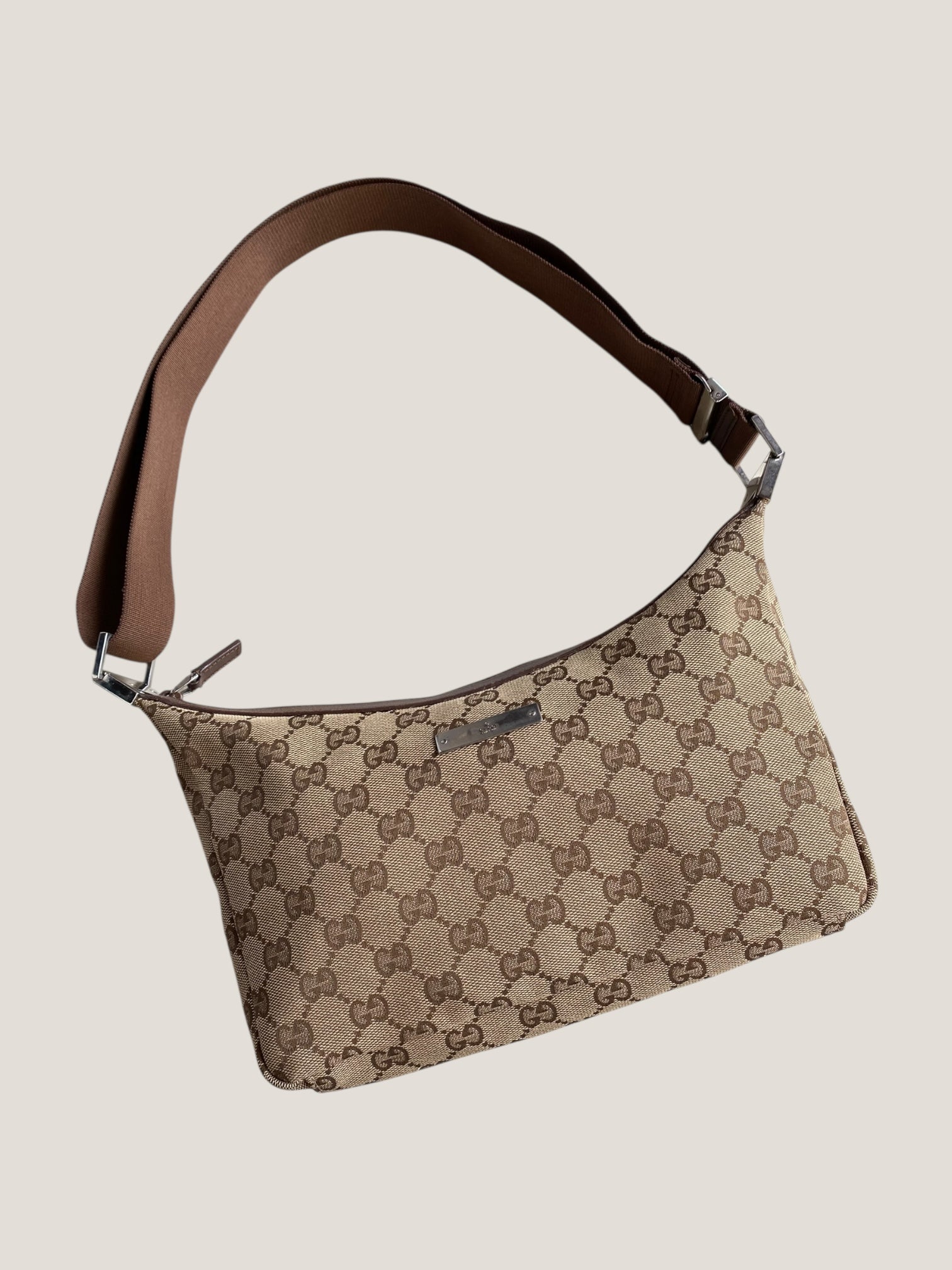 Gucci a tracolla in canvas GG