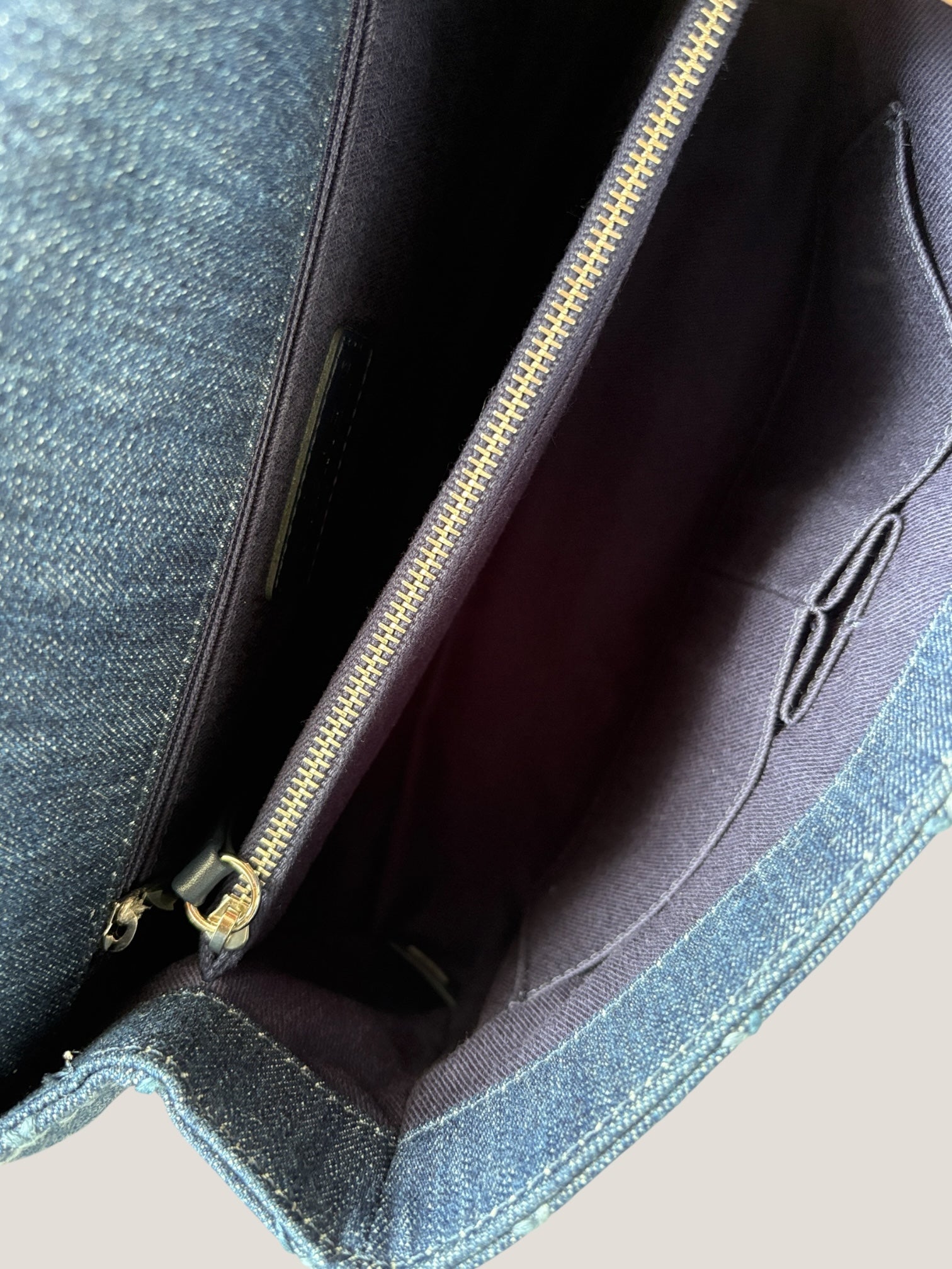 Chanel Coco Top Handle in denim trapuntato