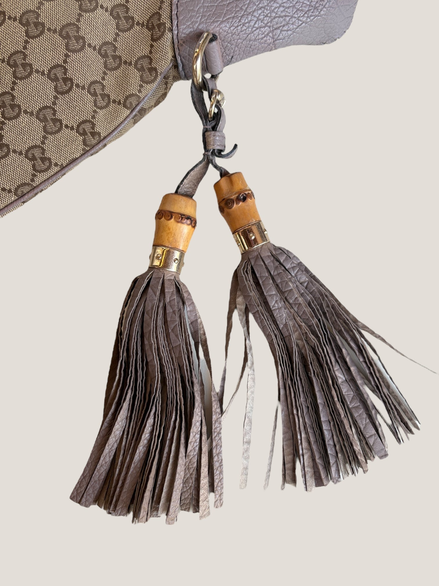 GUCCI Jackie GG Canvas con frange