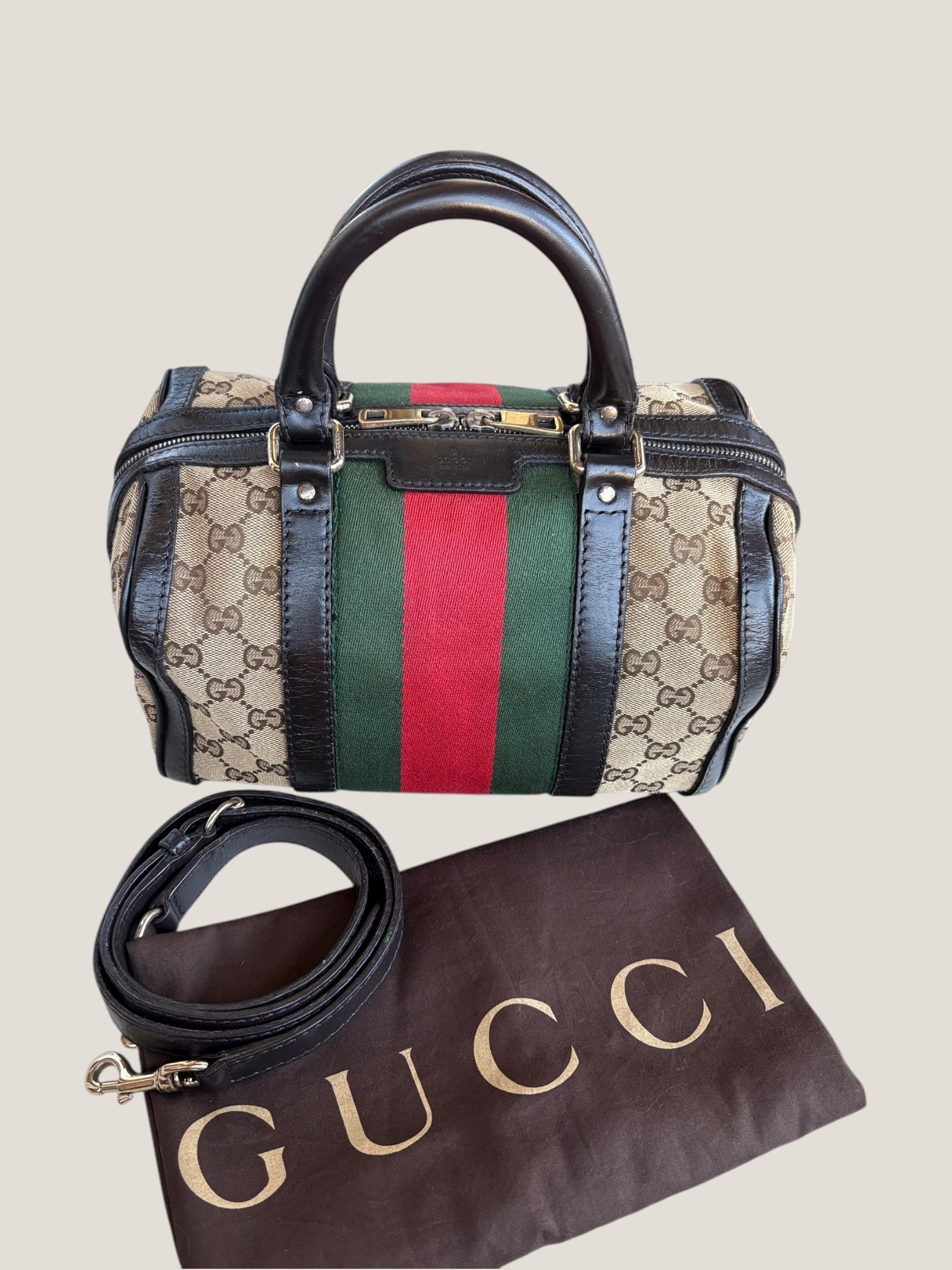 Gucci Mini Boston Web GG