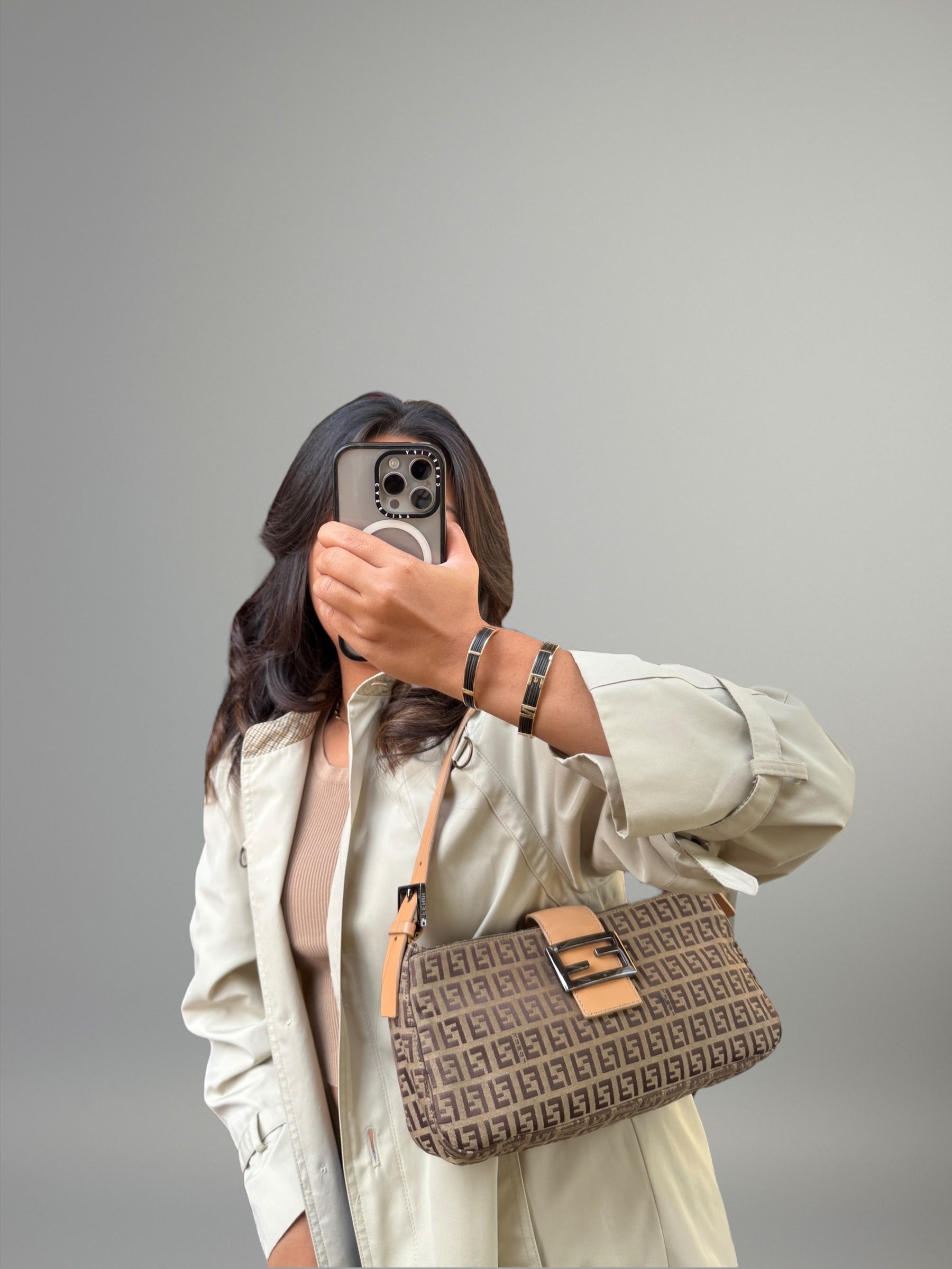 FENDI Baguette Zucchino Beige