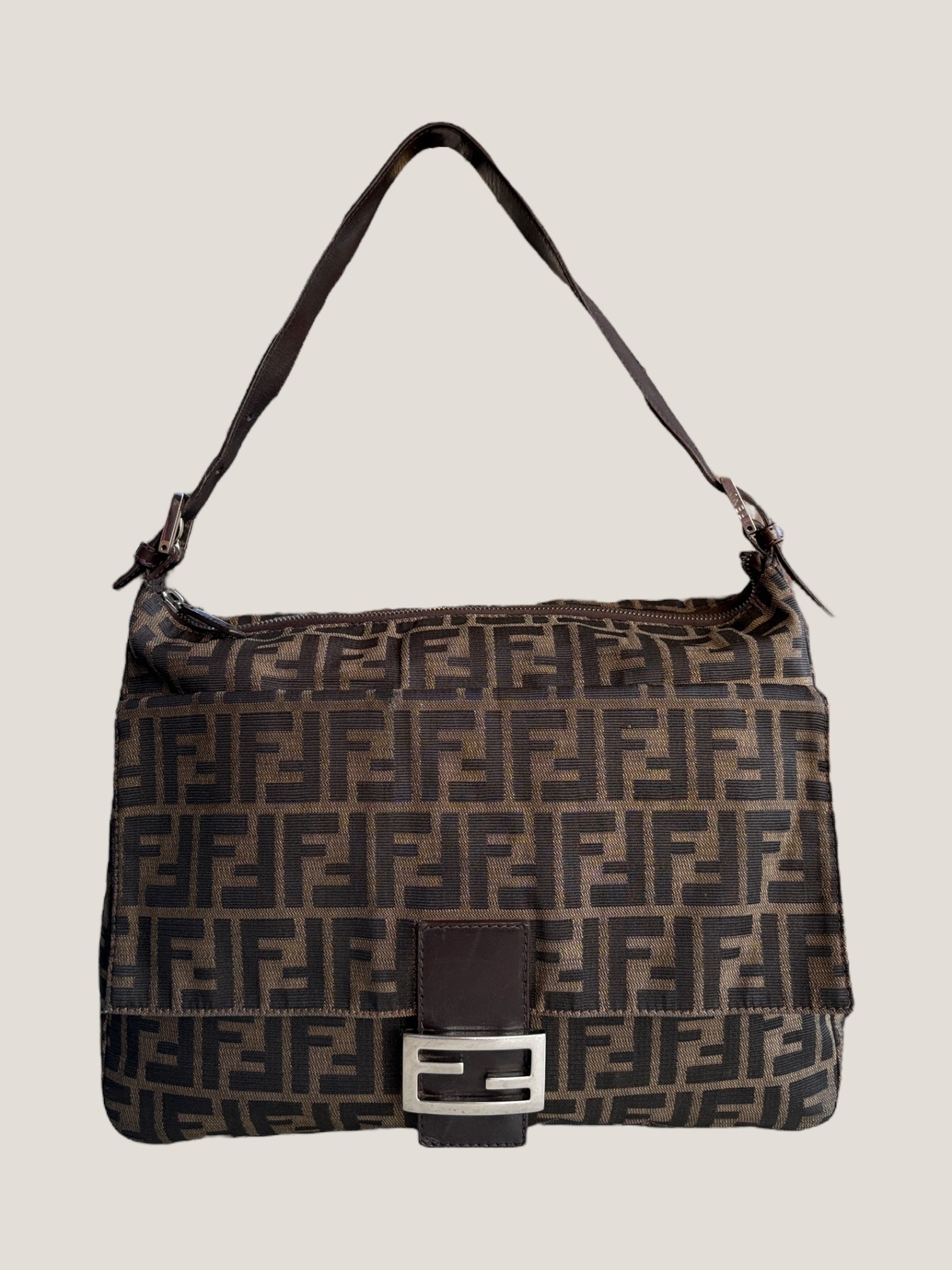 Fendi Mamma Baguette Zucca