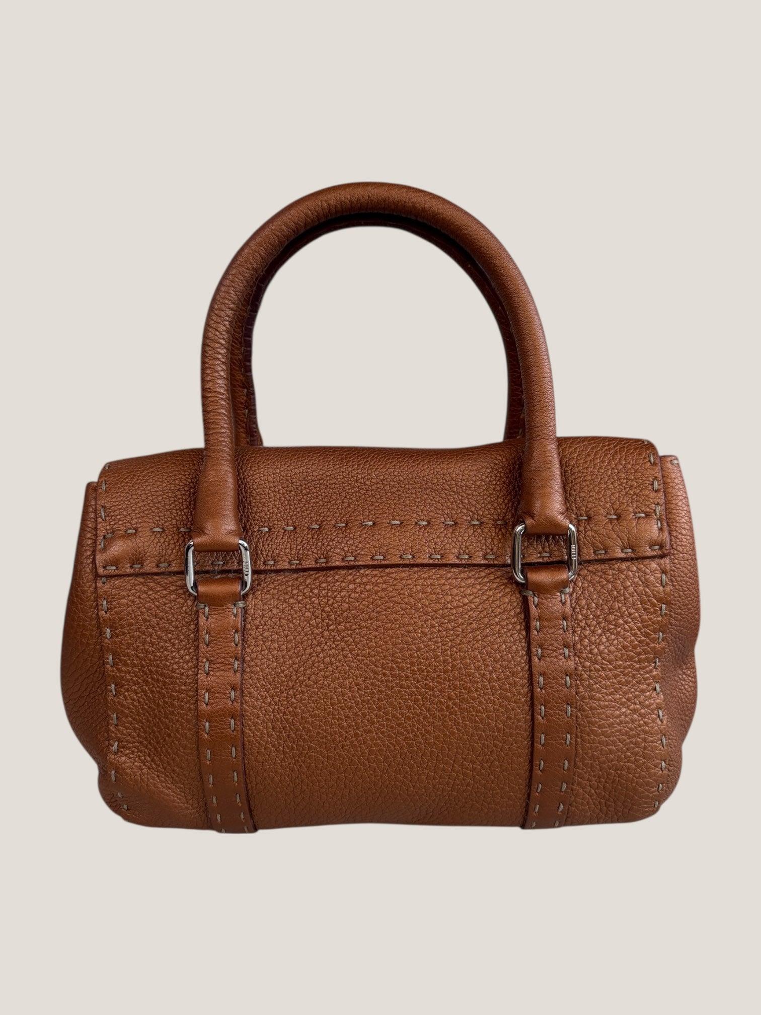 Fendi Selleria Mini color cuoio metallizzato