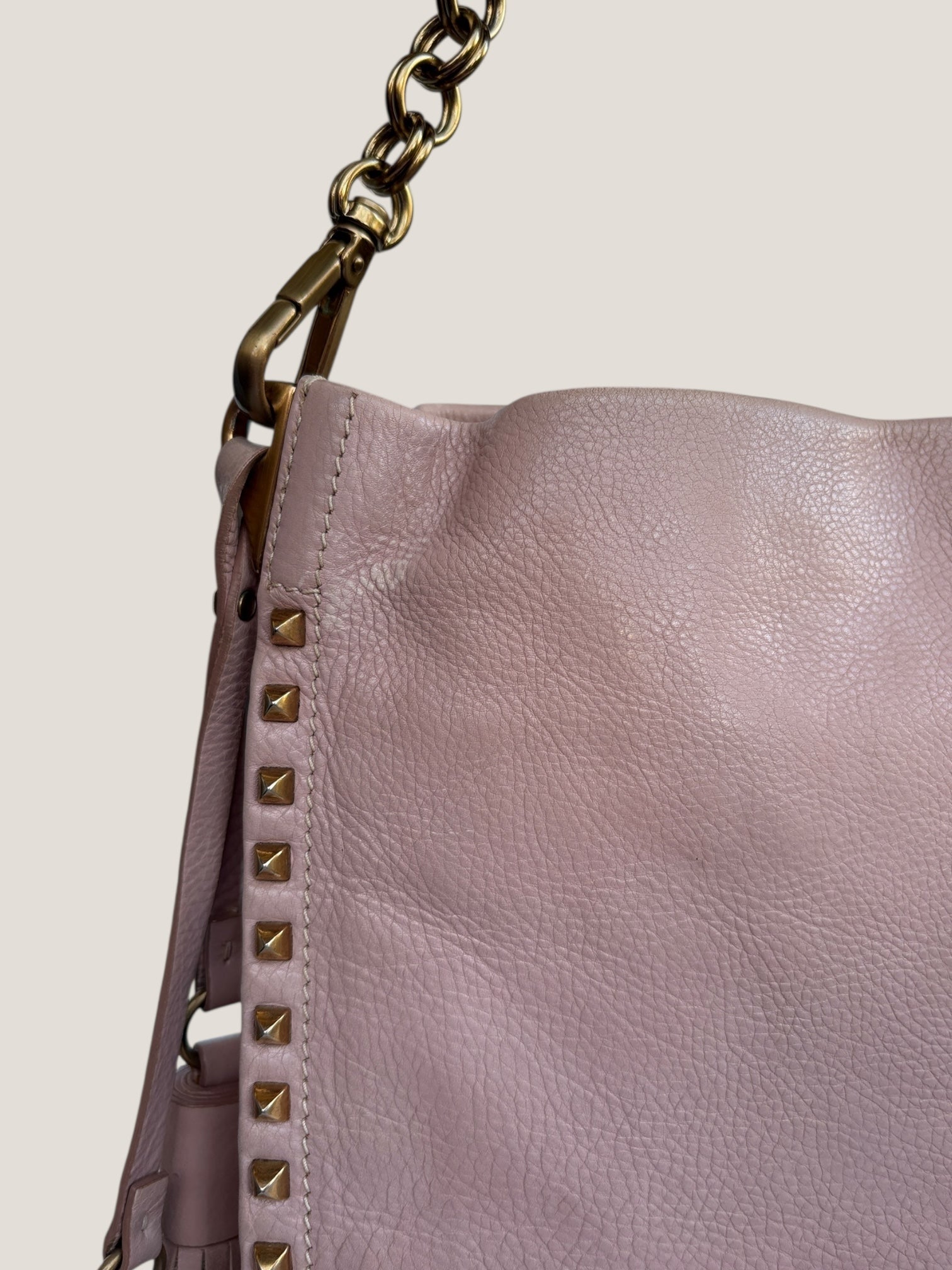 PRADA Studded Hobo Bag