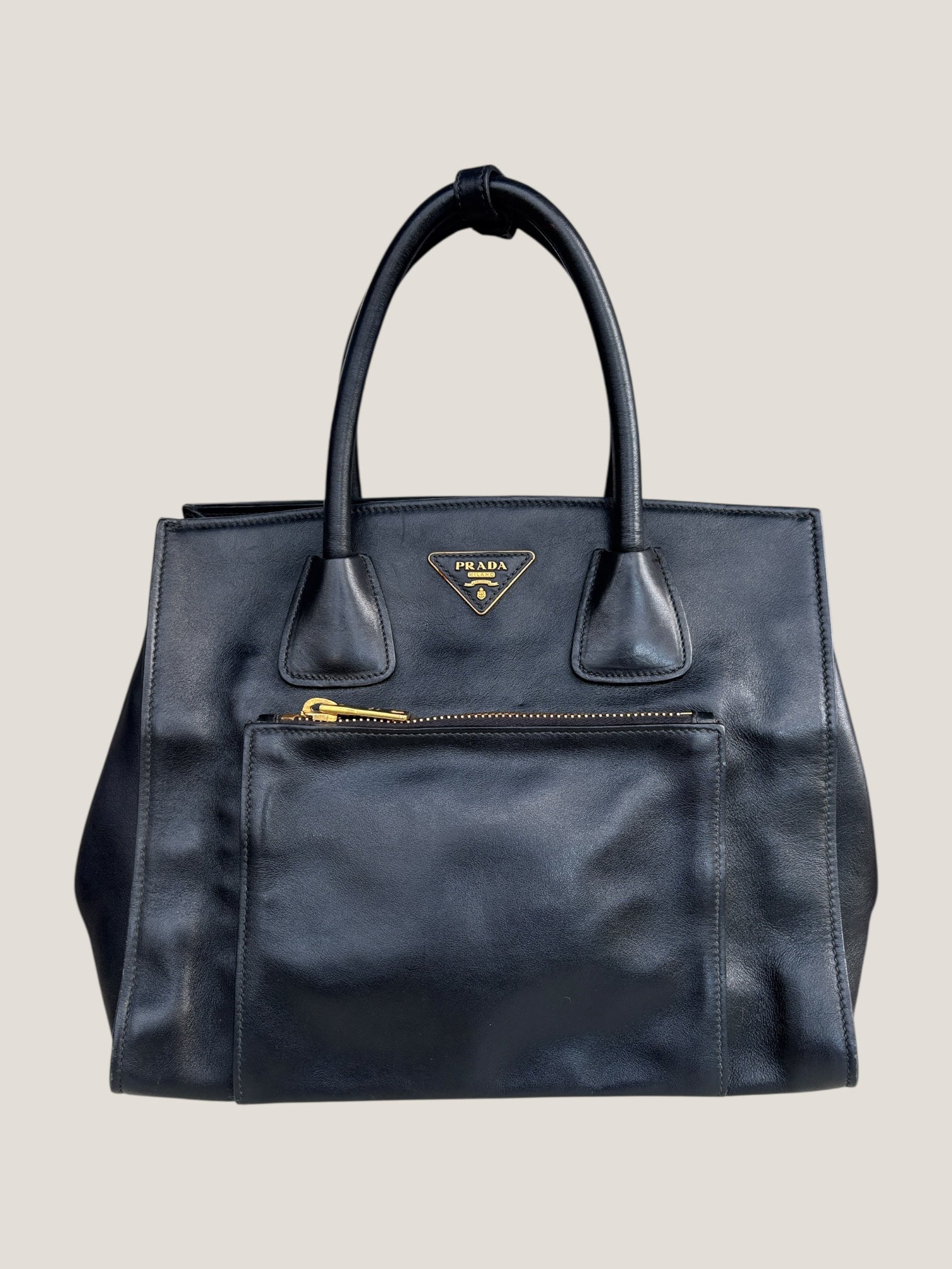 PRADA Tote Bag in Pelle Nera