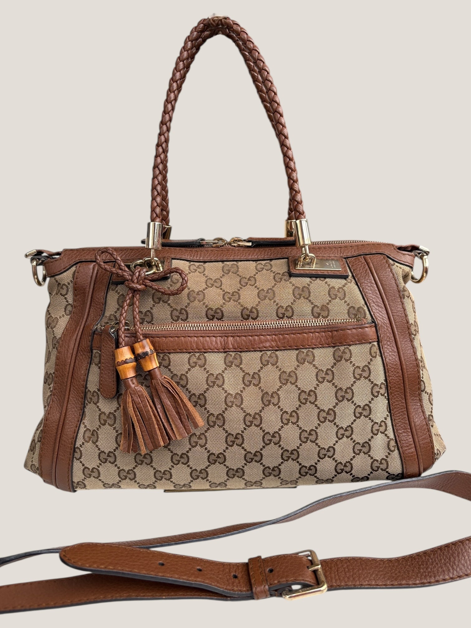 Gucci Bella GG Canvas Bamboo