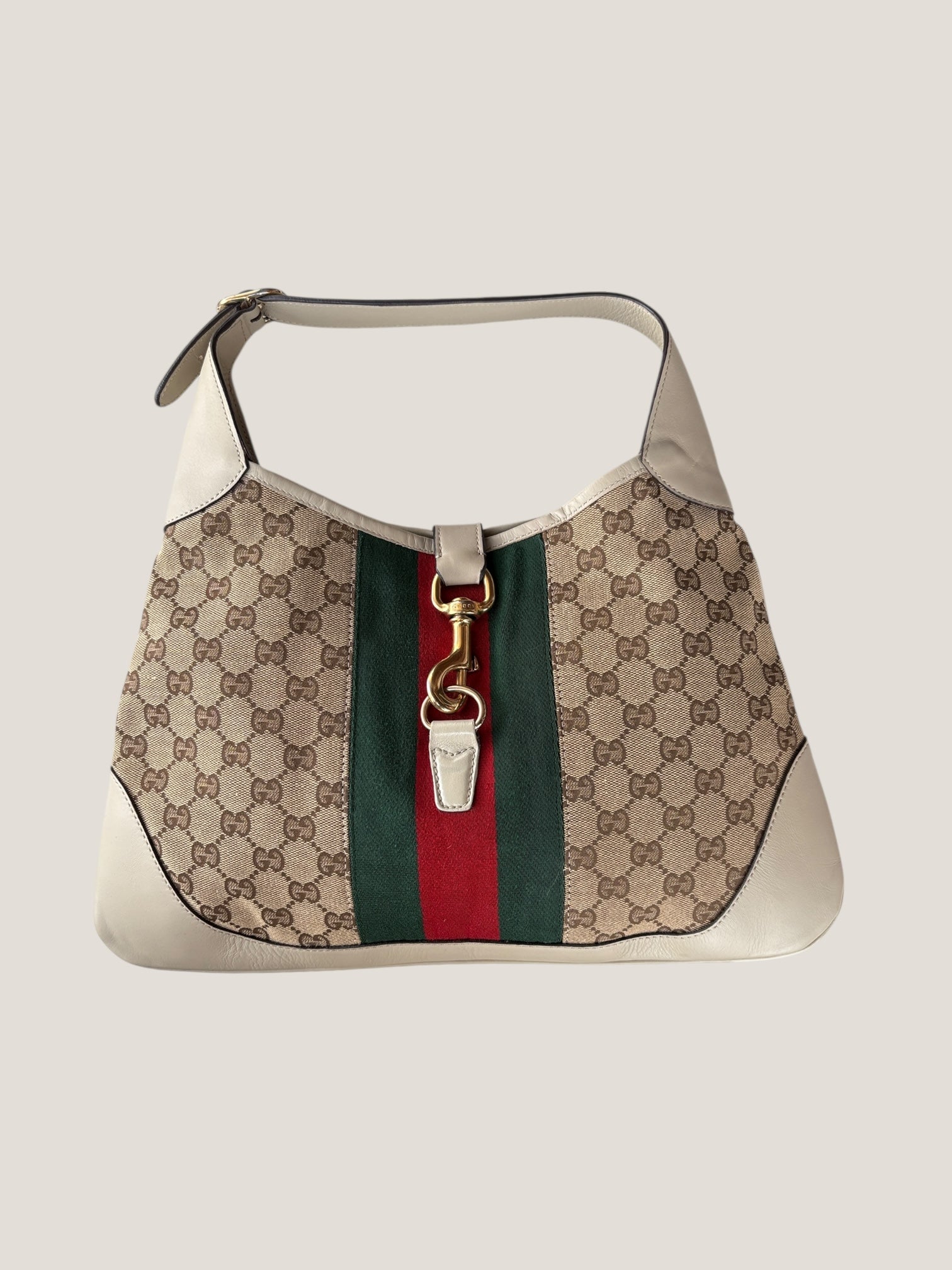 Gucci Jackie GG canvas con banda web