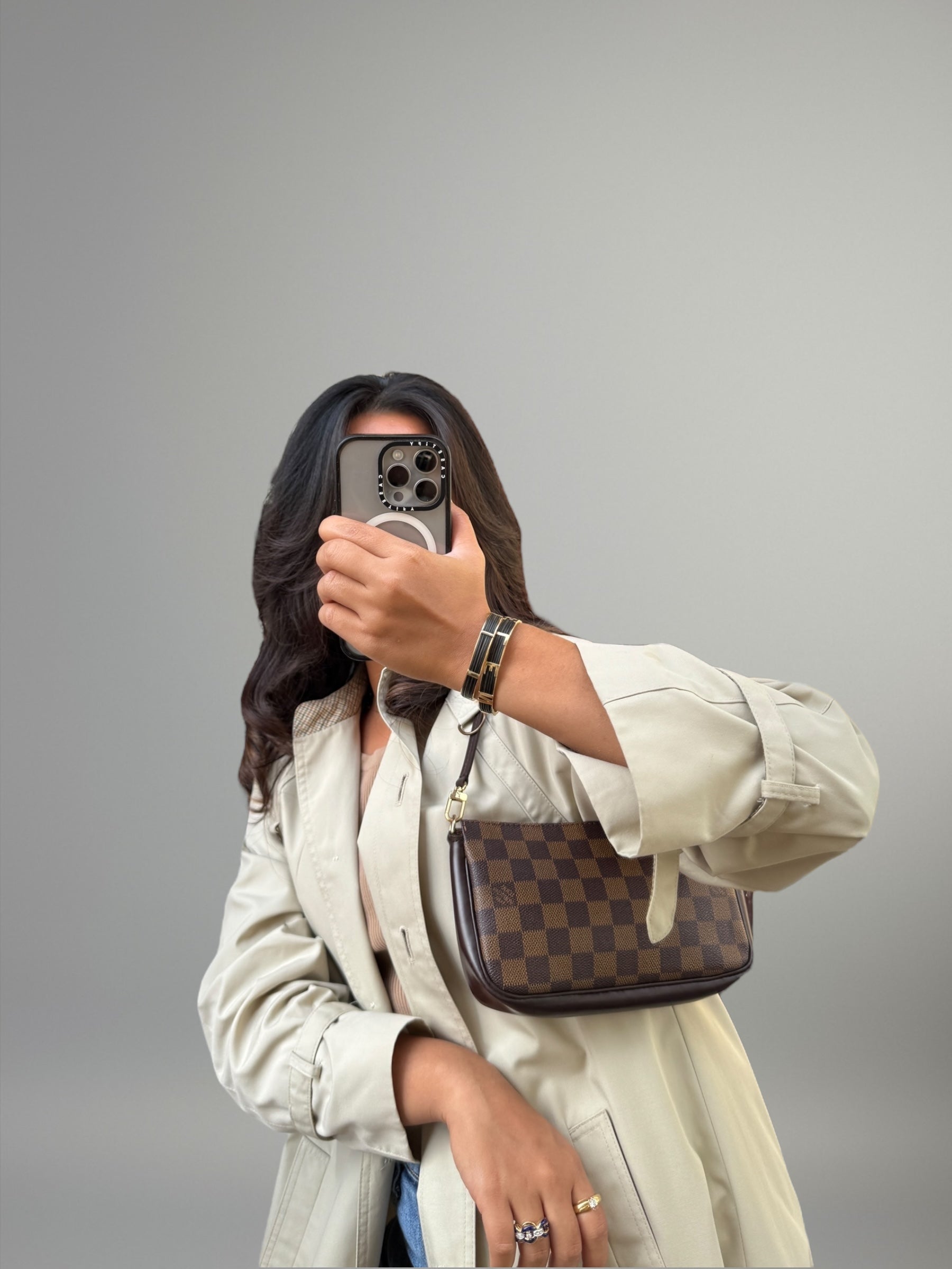 LV Pochette Accessoires Damier Ebene