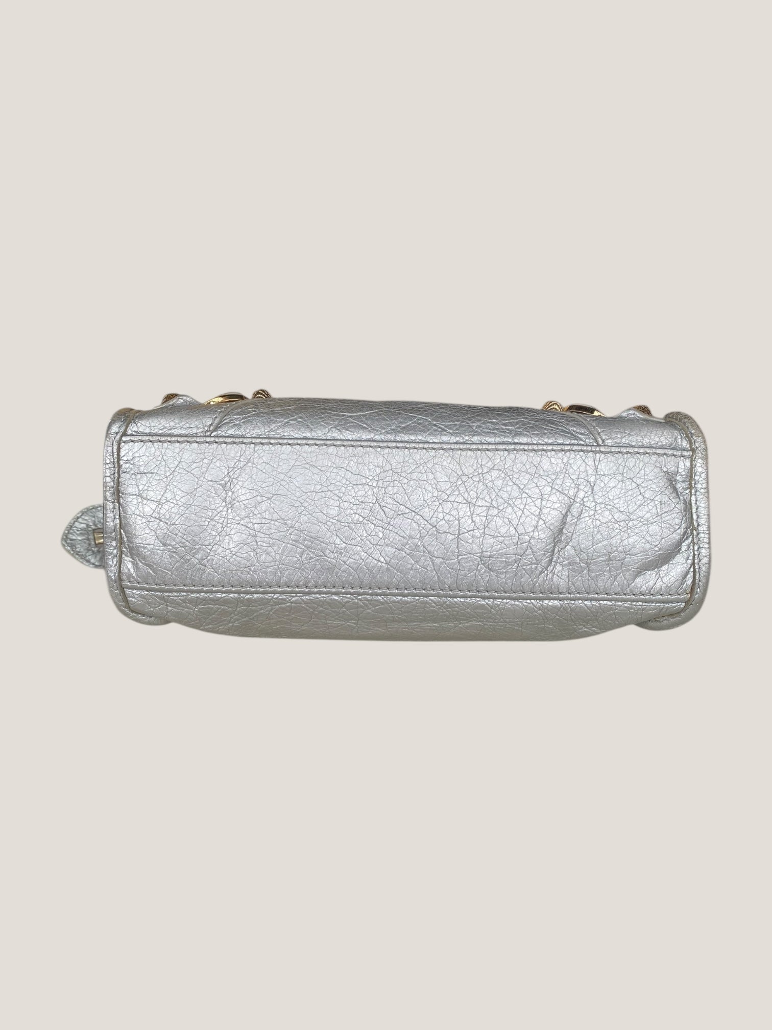 Balenciaga Classic City Mini argento metallizzato