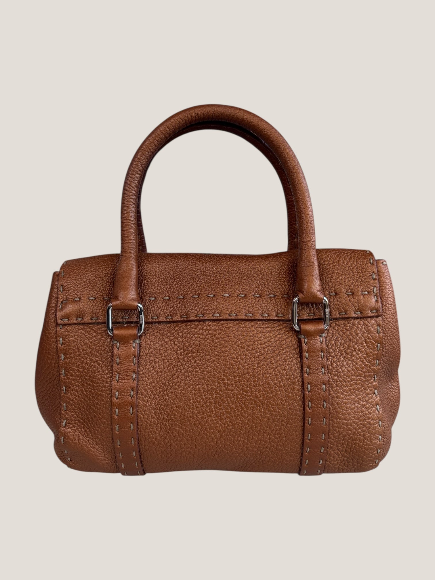 Fendi Selleria Mini color cuoio metallizzato