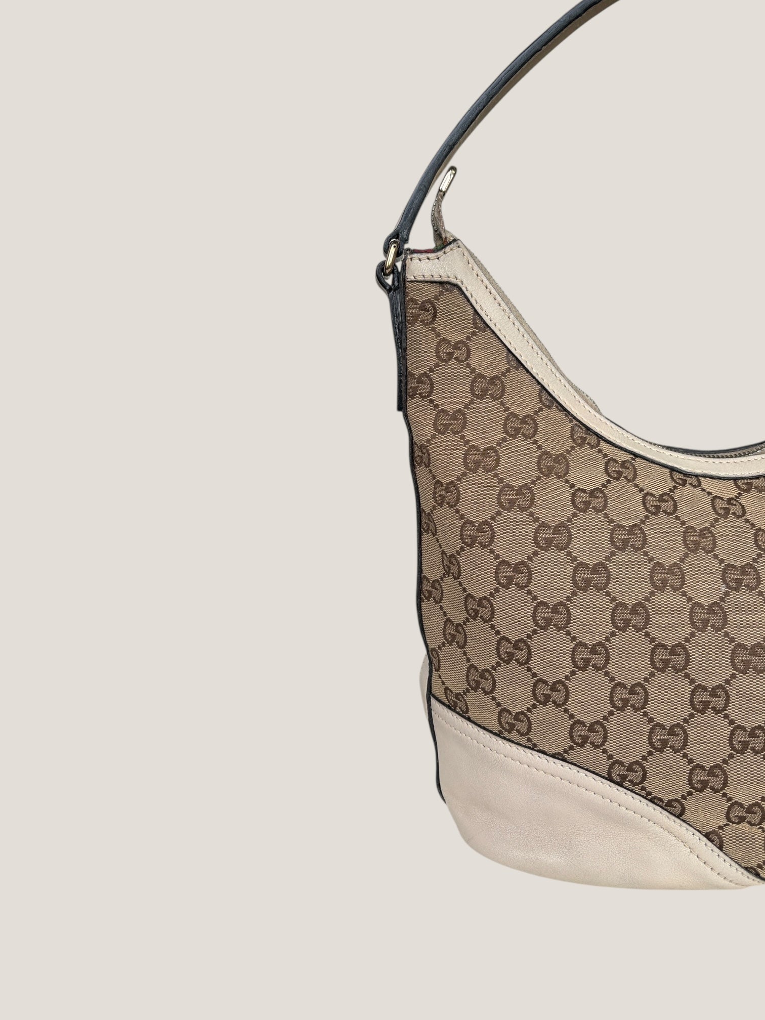 Gucci GG Canvas Hobo Avorio