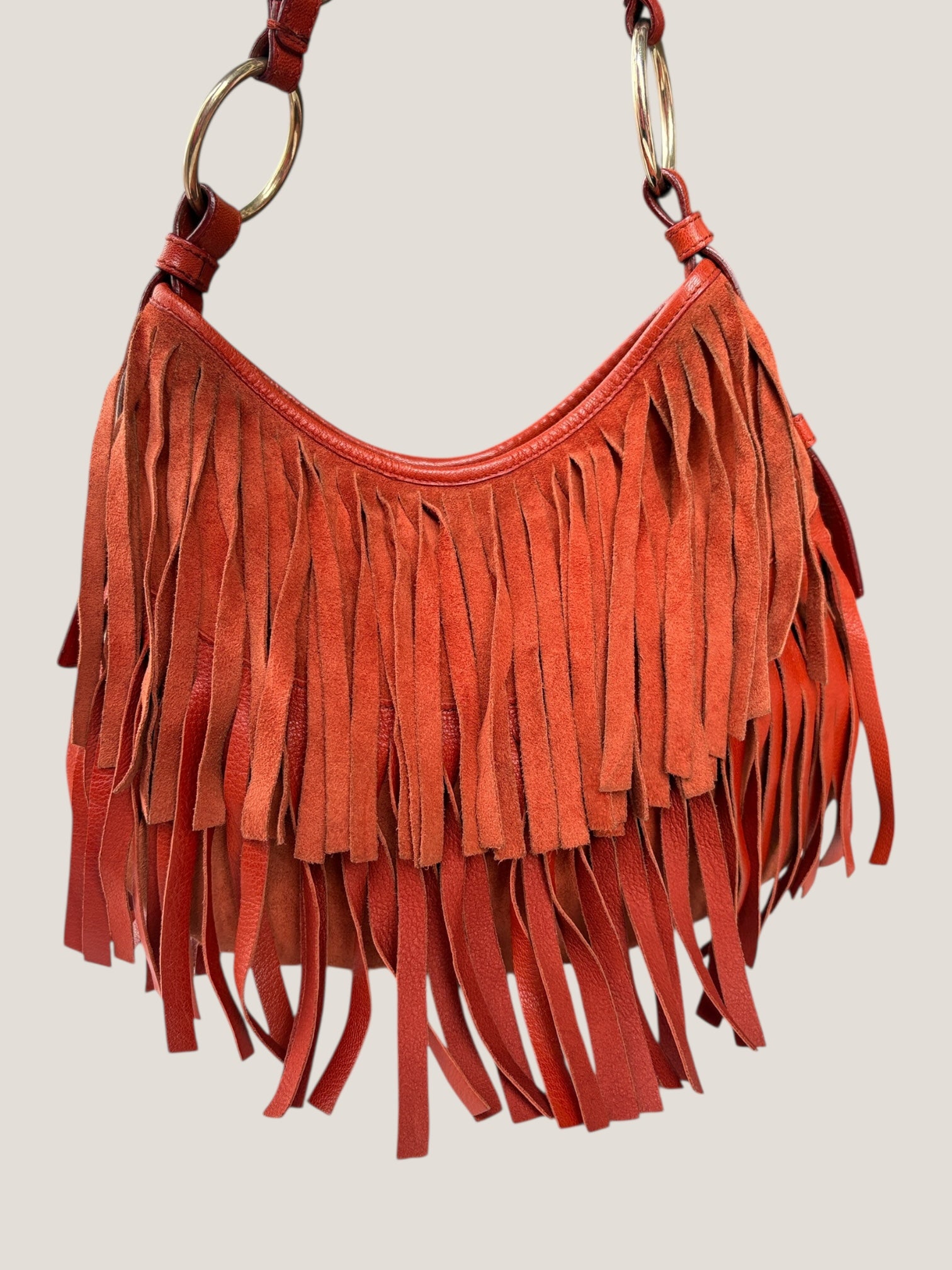 Yves Saint Laurent suede boheme fringe
