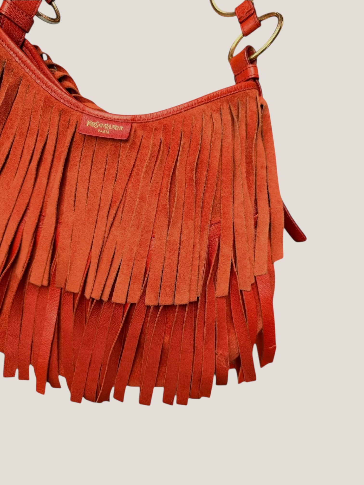 Yves Saint Laurent suede boheme fringe