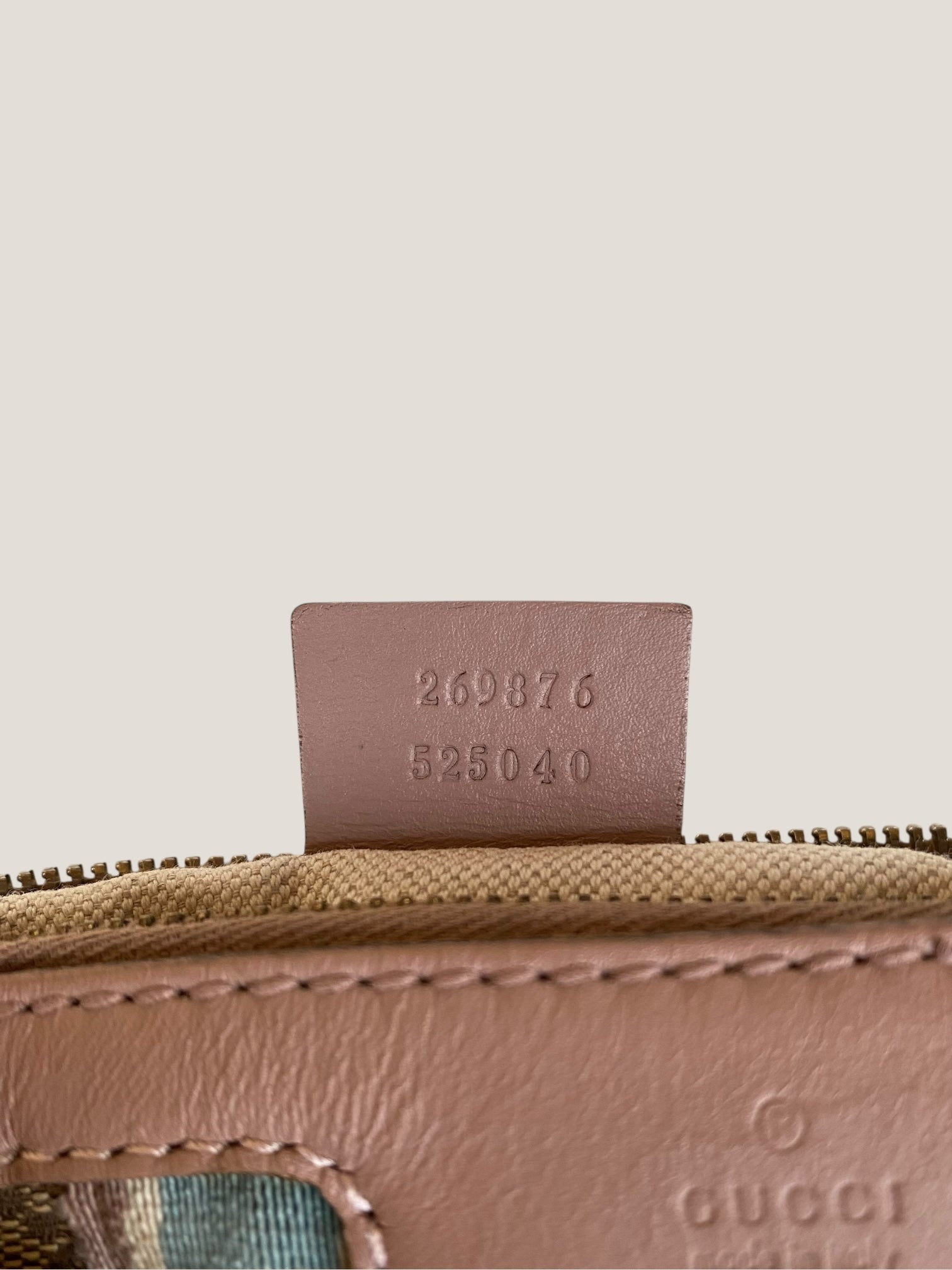Gucci Bauletto Mini in canvas GG e righe pastello