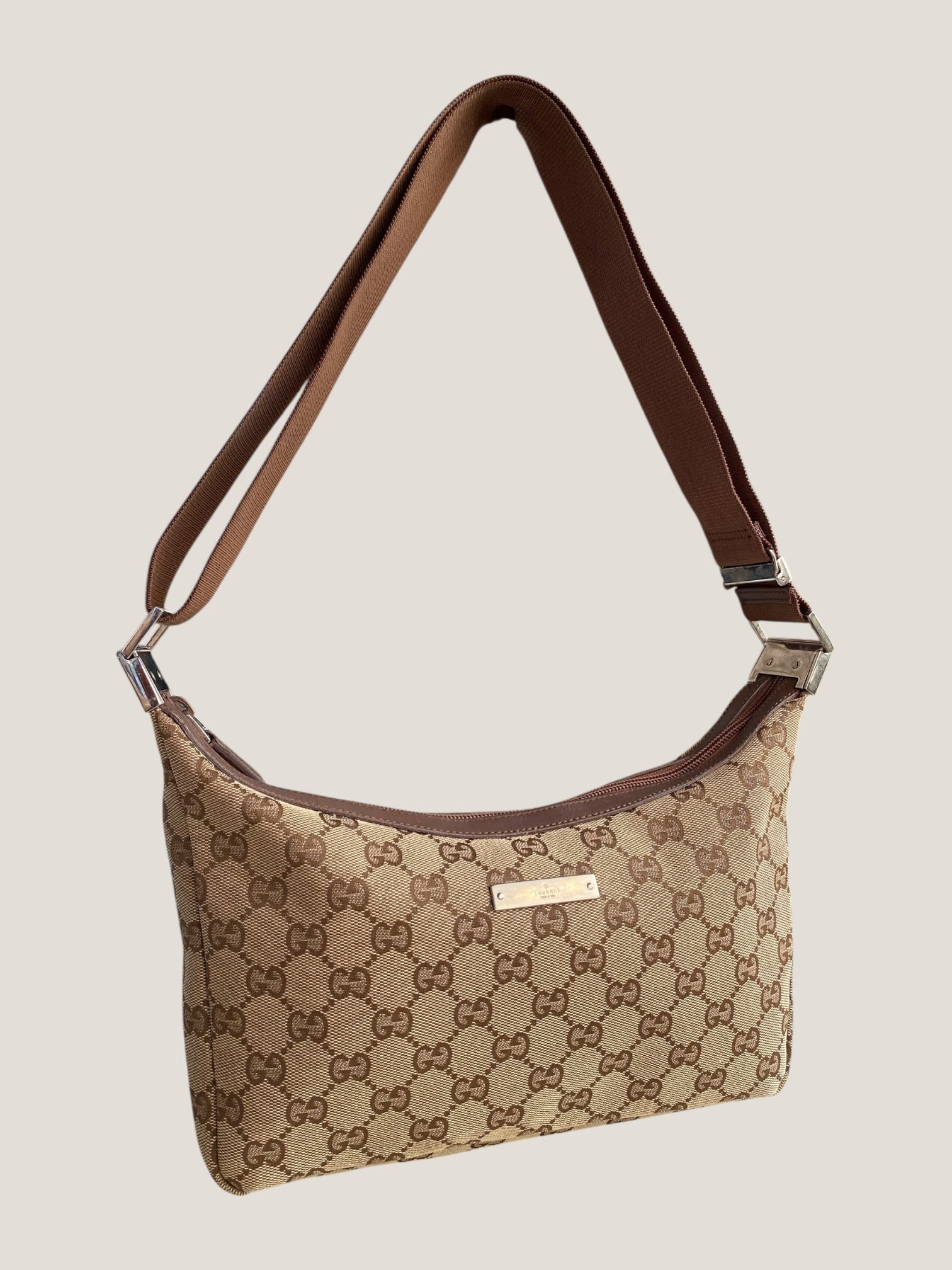 Gucci a tracolla in canvas GG