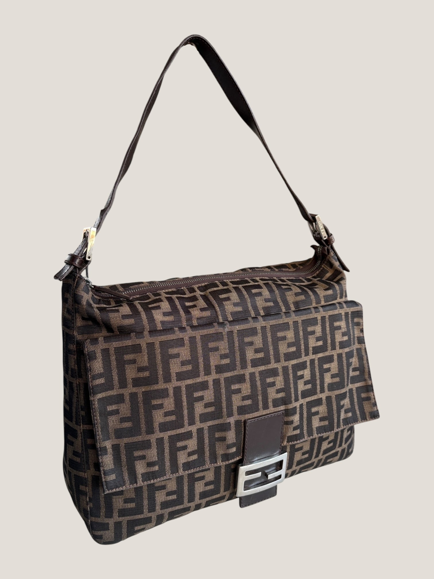 Fendi Mamma Baguette Zucca