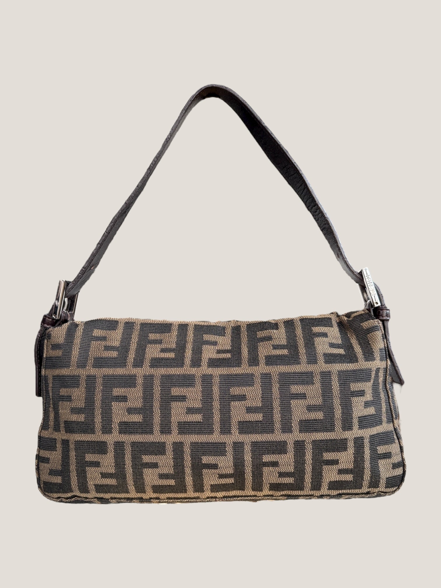 Fendi Baguette Monogram Zucca Marrone