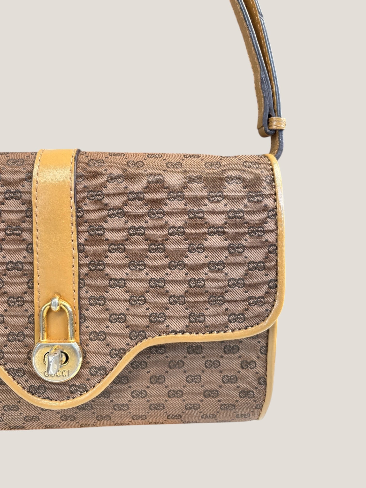 Gucci GG Canvas Miele Shoulder Bag