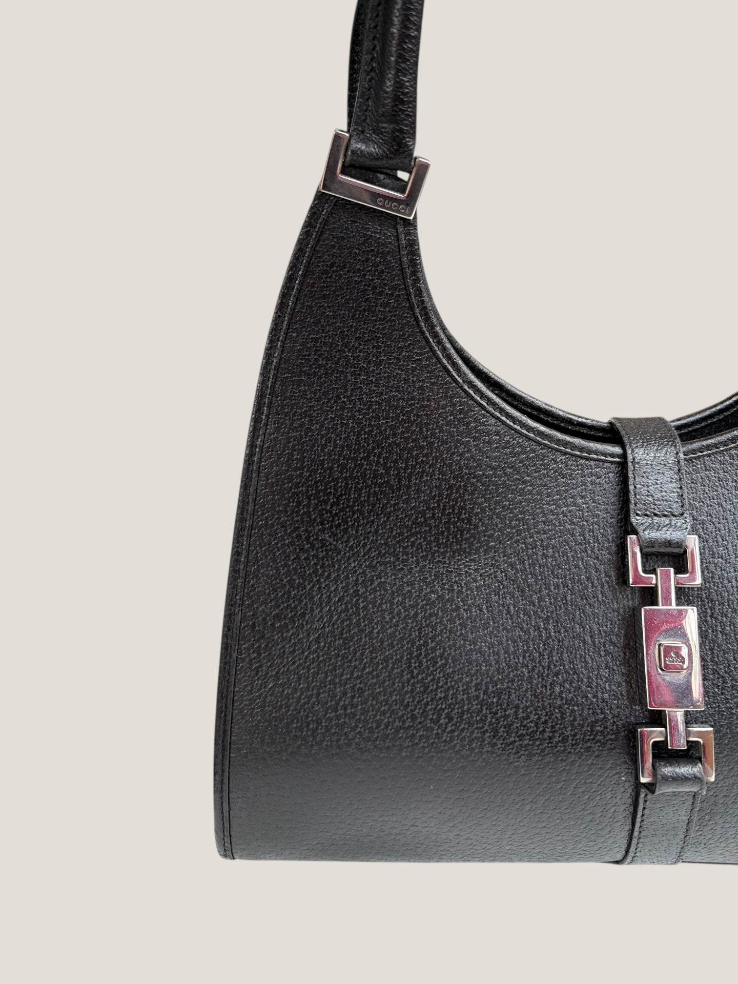 Gucci Jackie in pelle nera