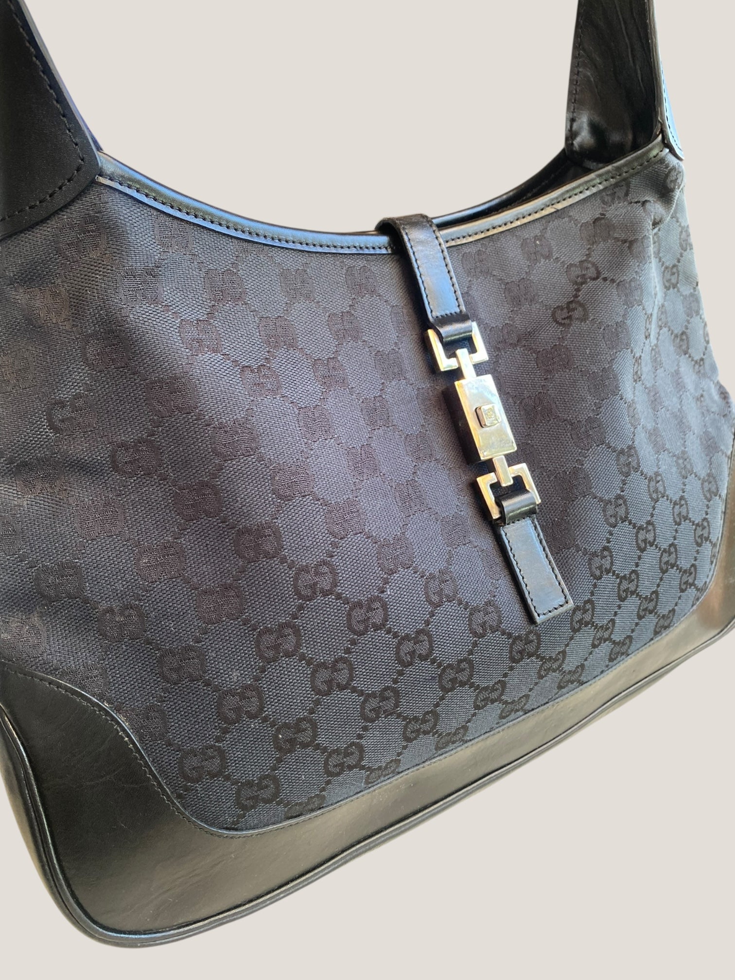 Gucci Jackie GG Canvas Nero