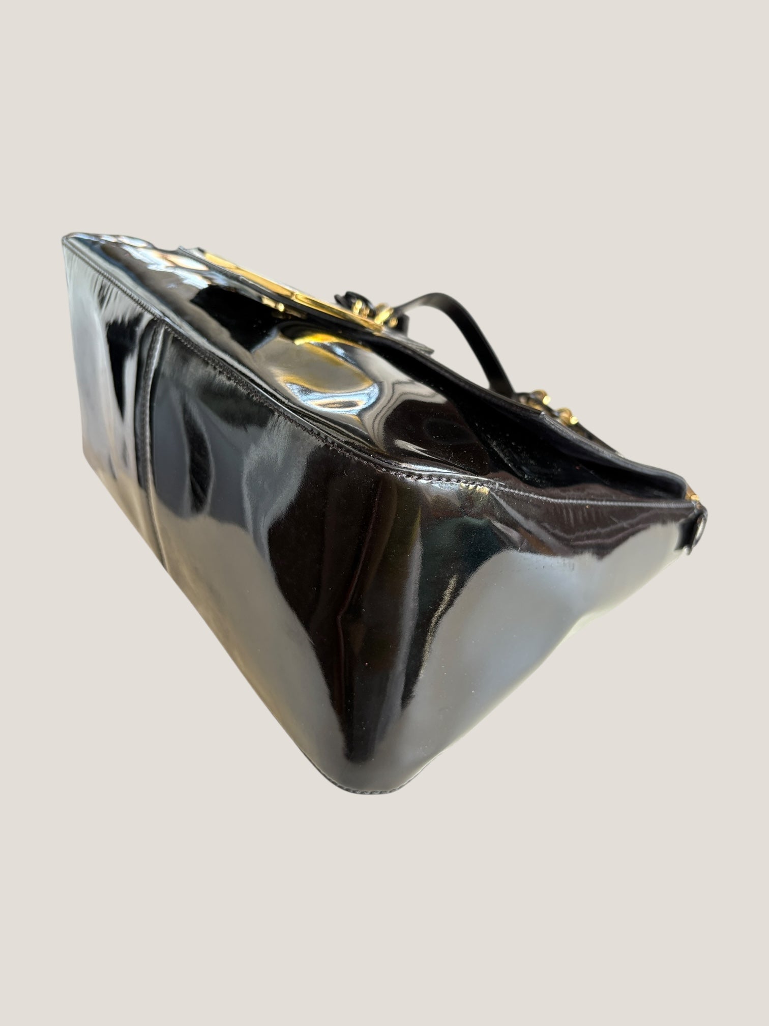 Fendi Mamma Baguette Vernice Nera