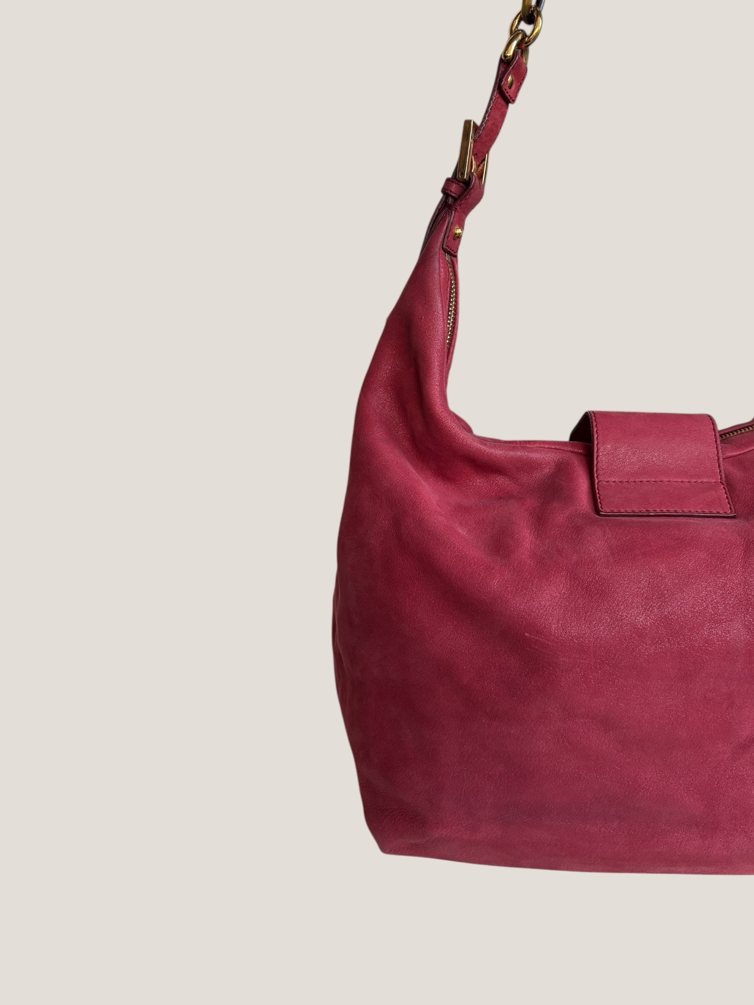 FENDI Baguette Hobo effetto shimmer