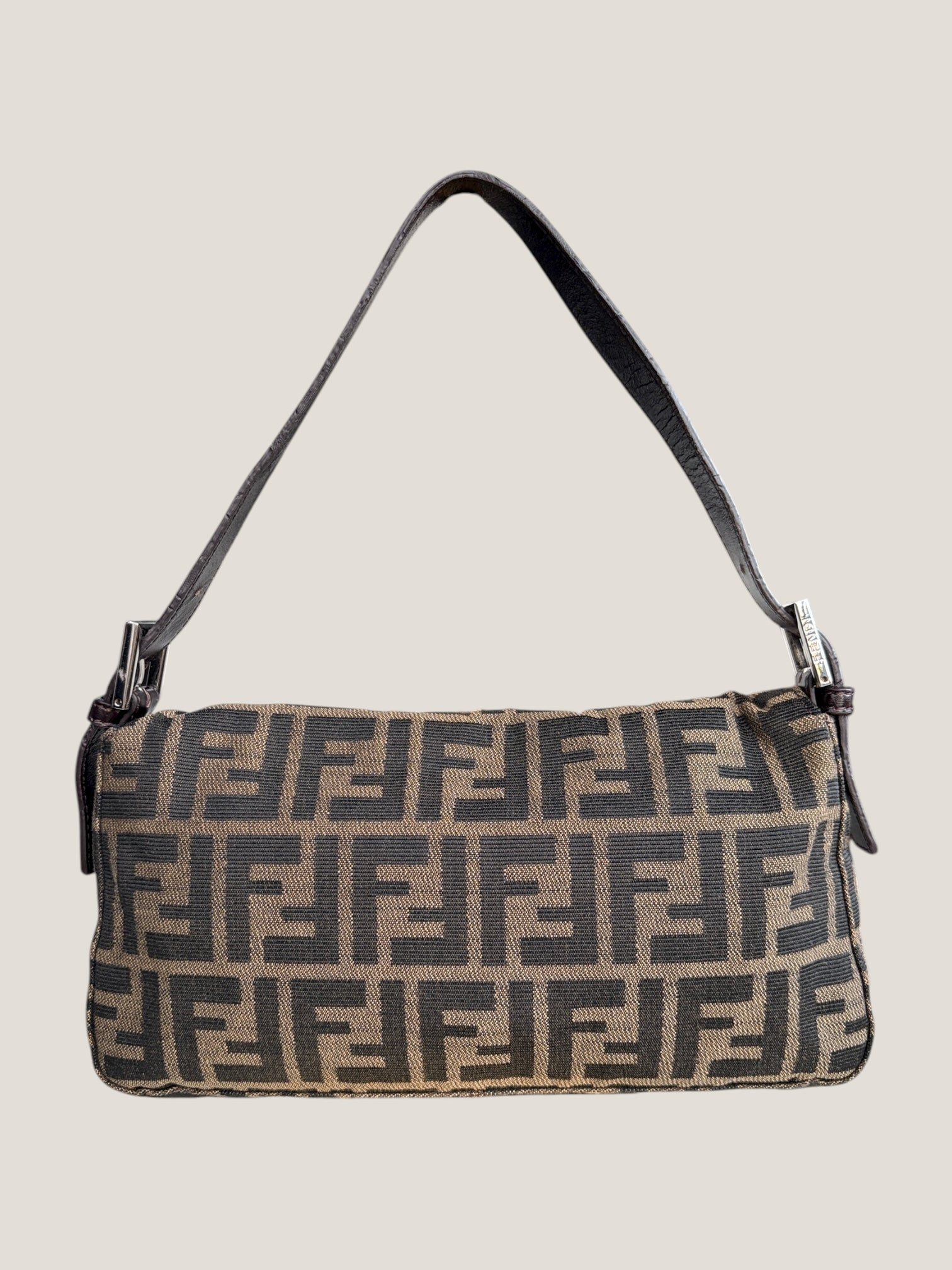 Fendi Baguette Monogram Zucca Marrone