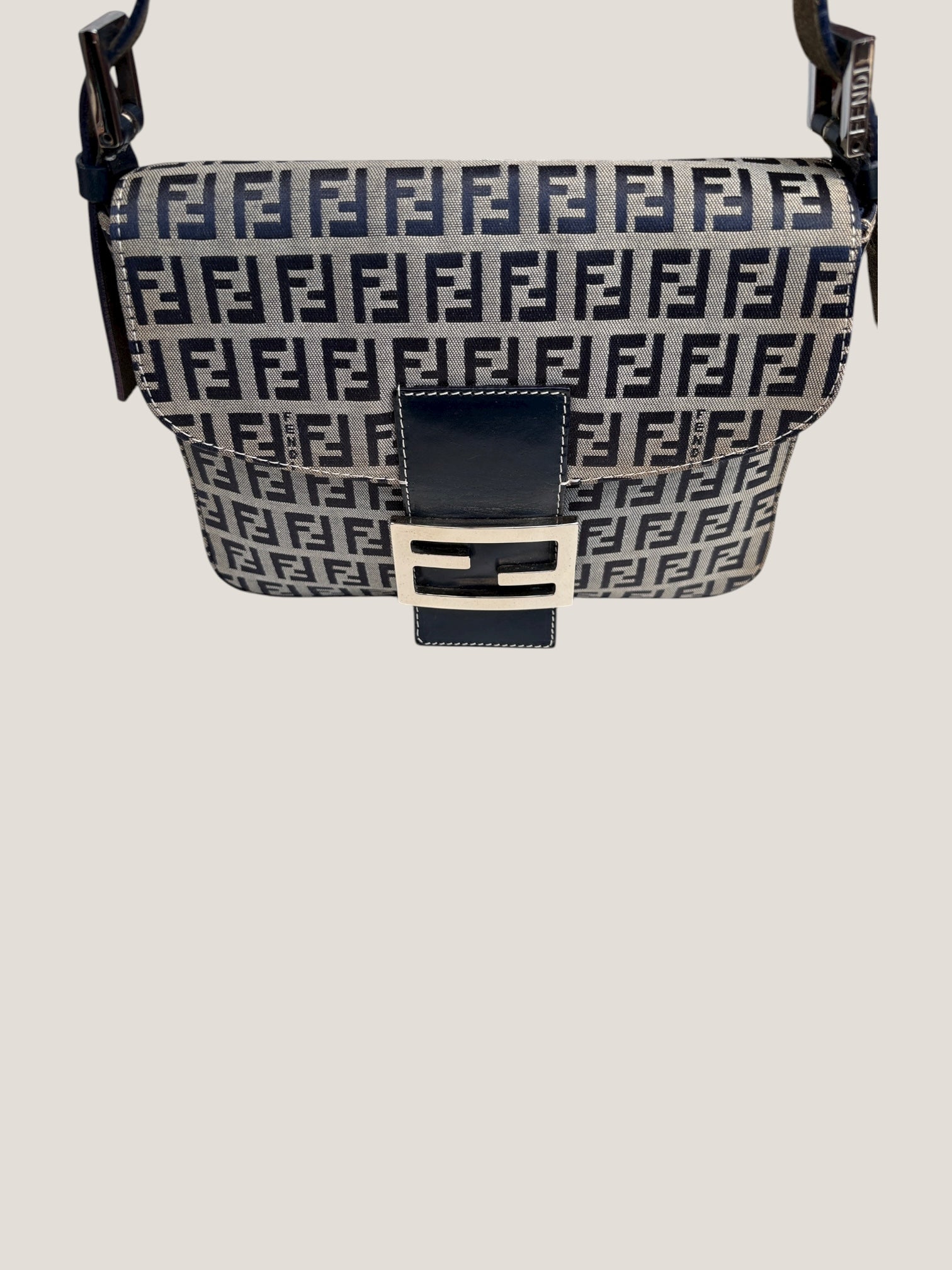 Fendi Baguette Blue Zucchino