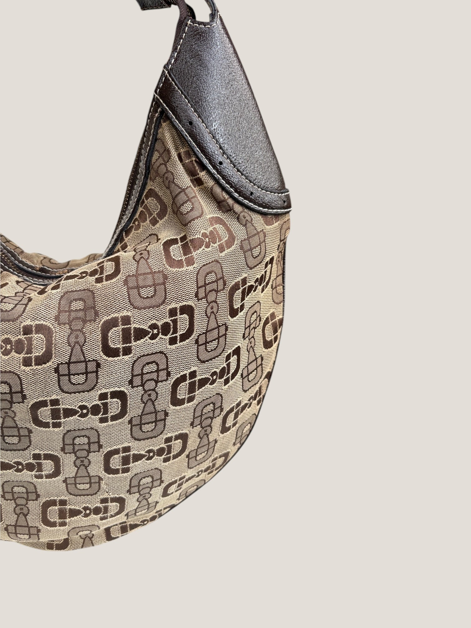 Gucci Hobo Horsebit Canvas
