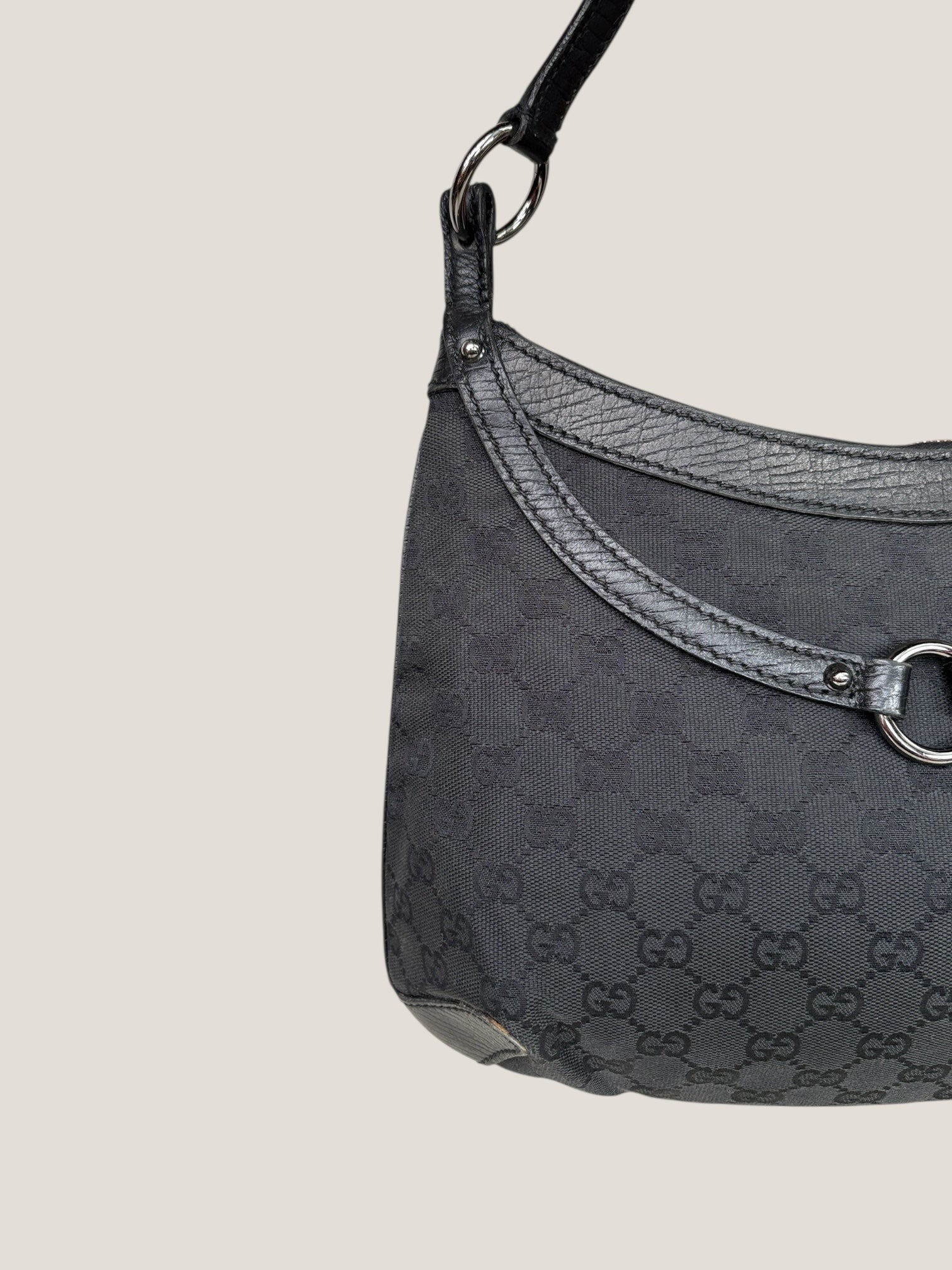 Gucci Horsebit Black Canvas